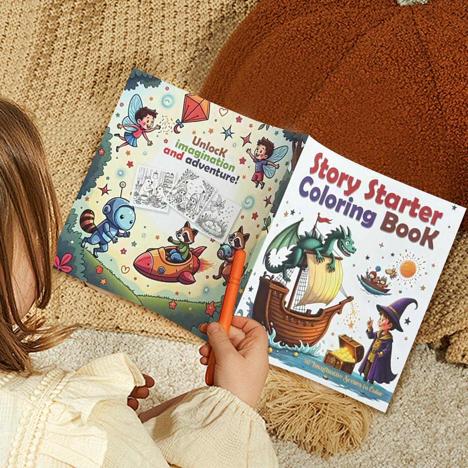 Libro Da Colorare Album Da Colorare Con Disegni Cartoni Animati Linee | Pagine Da Disegno Per Relax Antistress Ragazzi Bambini Viaggio