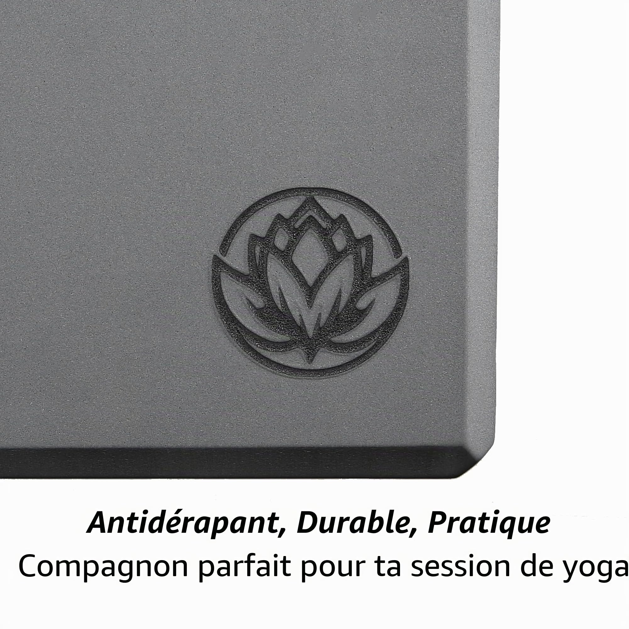 Lot de 2 blocs de yoga VonBueren - 22 x 12 x 7,5 cm par bloc de yoga - Blocs de yoga pour homme et femme - Blocs pour Pilates