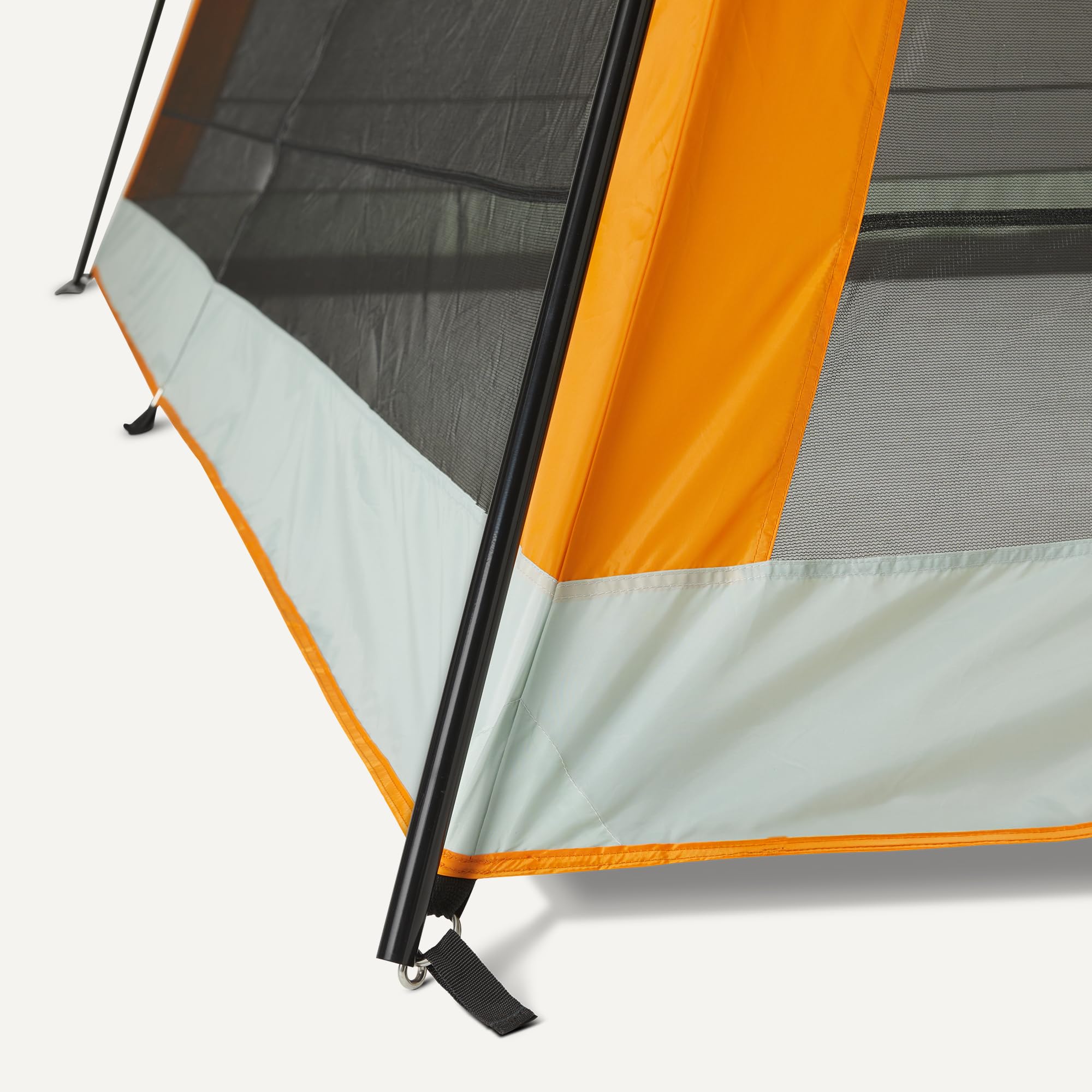 Amazon Basics Tenda a baldacchino schermata, Grigio e arancione, 381cm x 381cm x 262cm