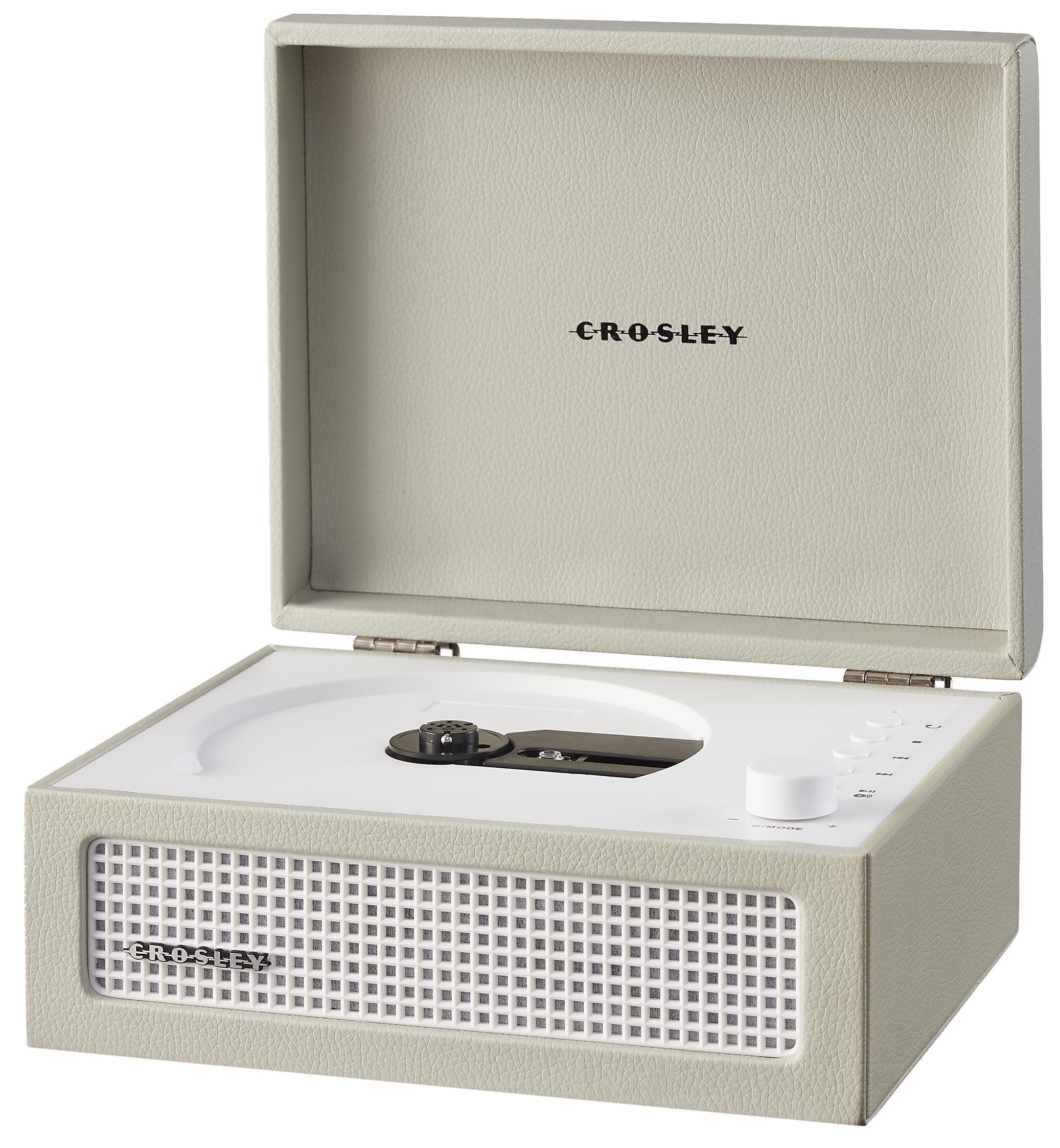 Crosley CR3517A-DU Voyager - Lettore CD portatile retrò con altoparlanti stereo Bluetooth e radio FM, Dune