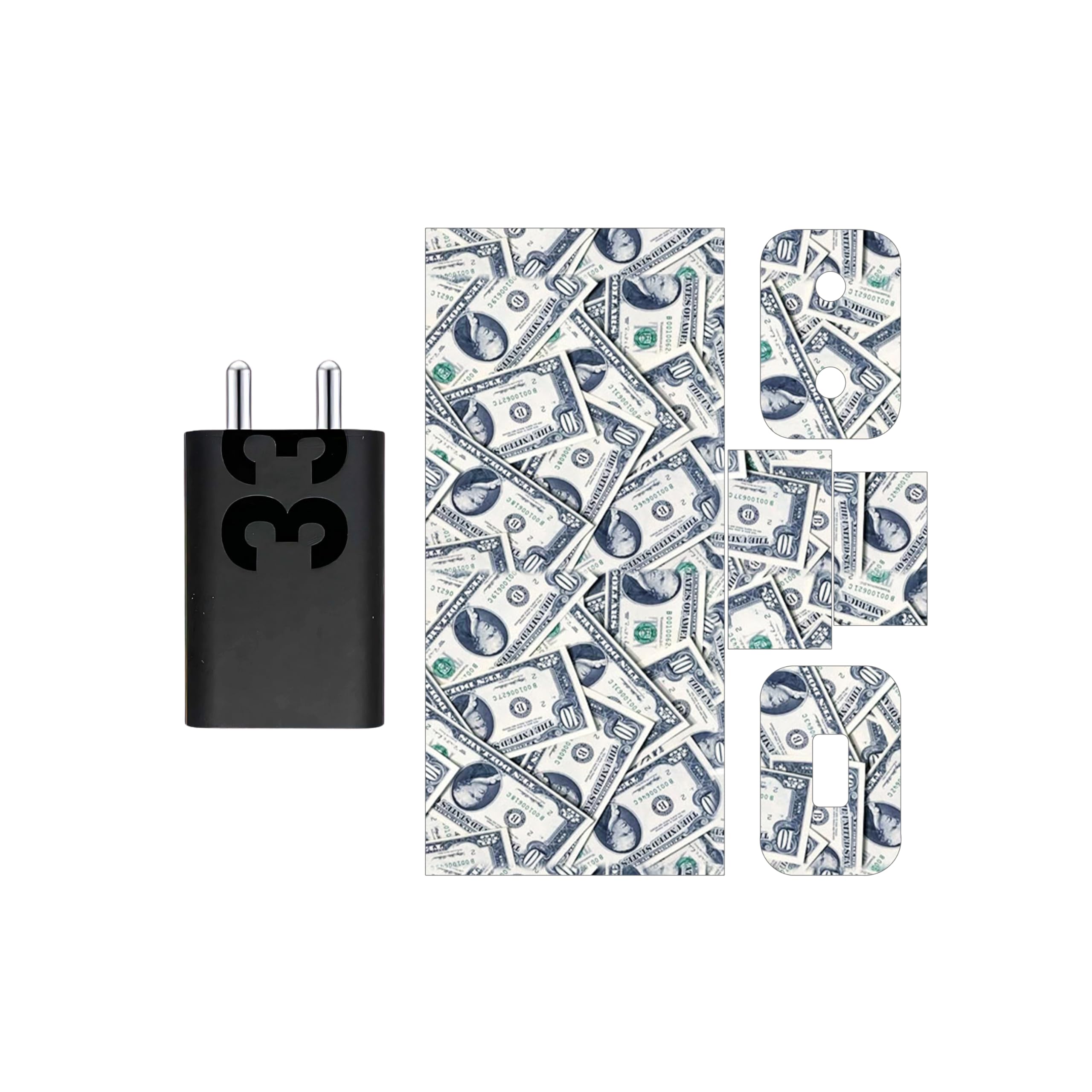 Compatible for Motorola Moto Charger (33W) - Charger/Adapter Skin Wrap (Skin-1) (177)-image-29