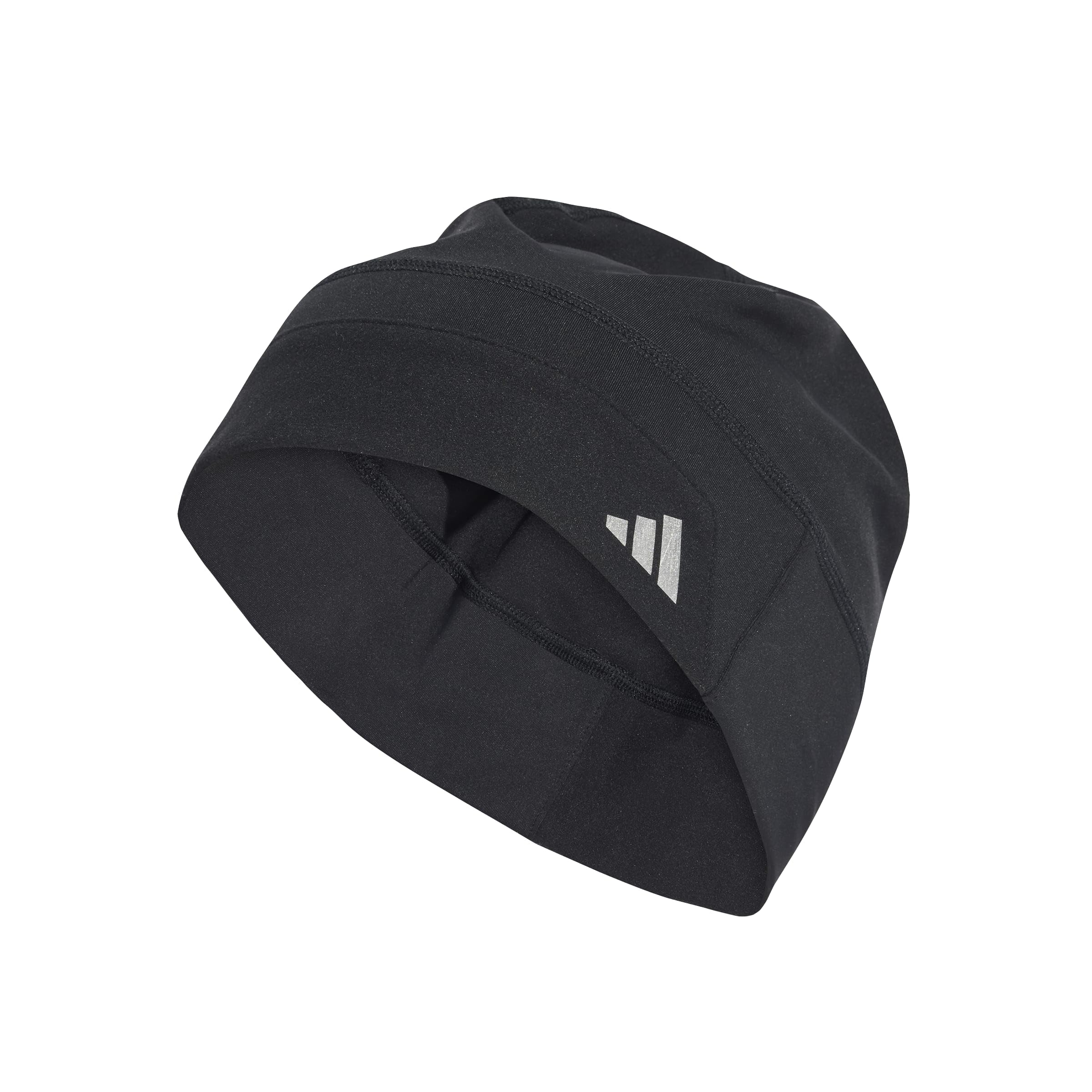 adidas Unisex Climawarm Beanie Hat, Black/Reflective Silver, L-XL