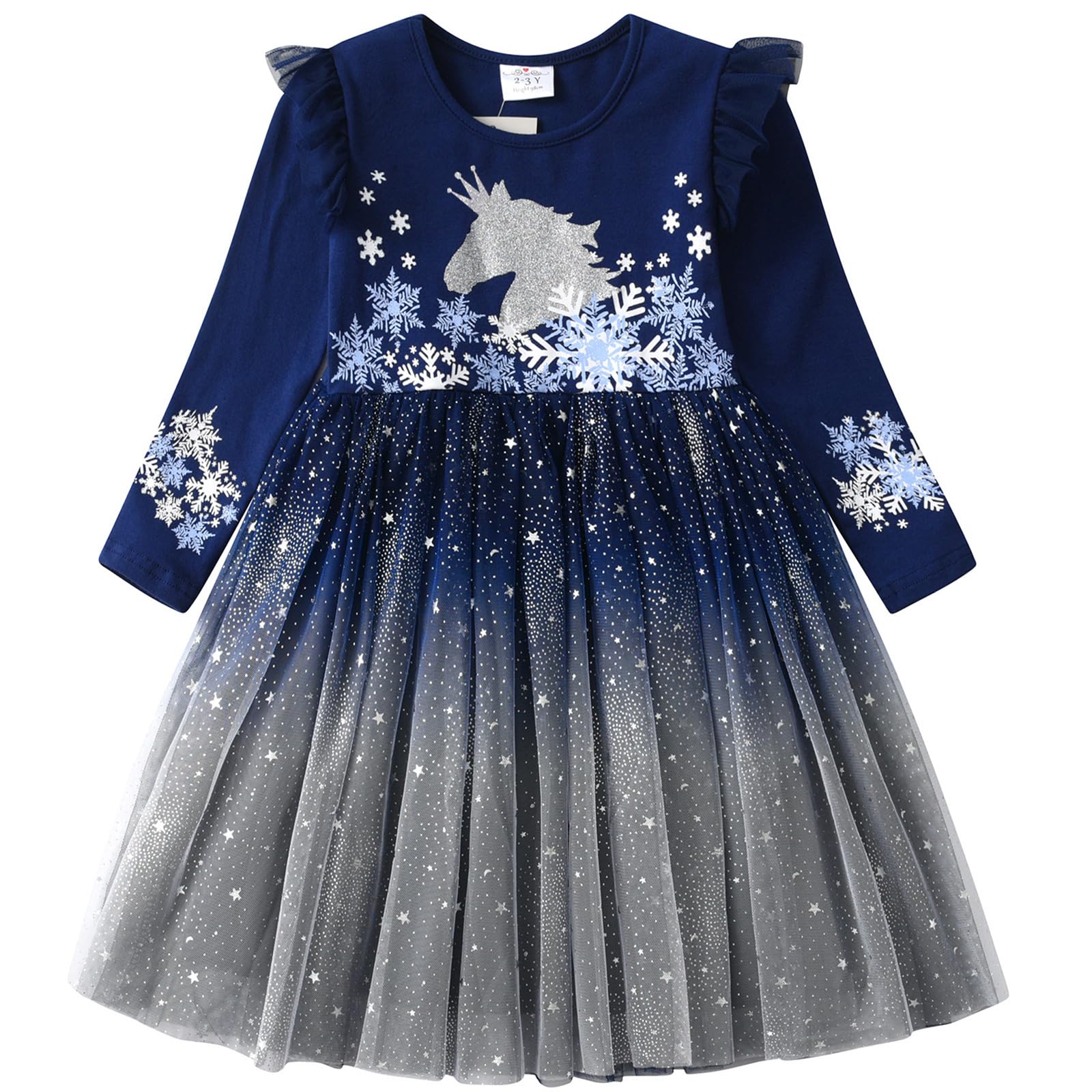 VIKITA Girls Dresses Princess Dress Flower Tulle Birthday Party Dress Girls Clothing 2-8 Years — view 13