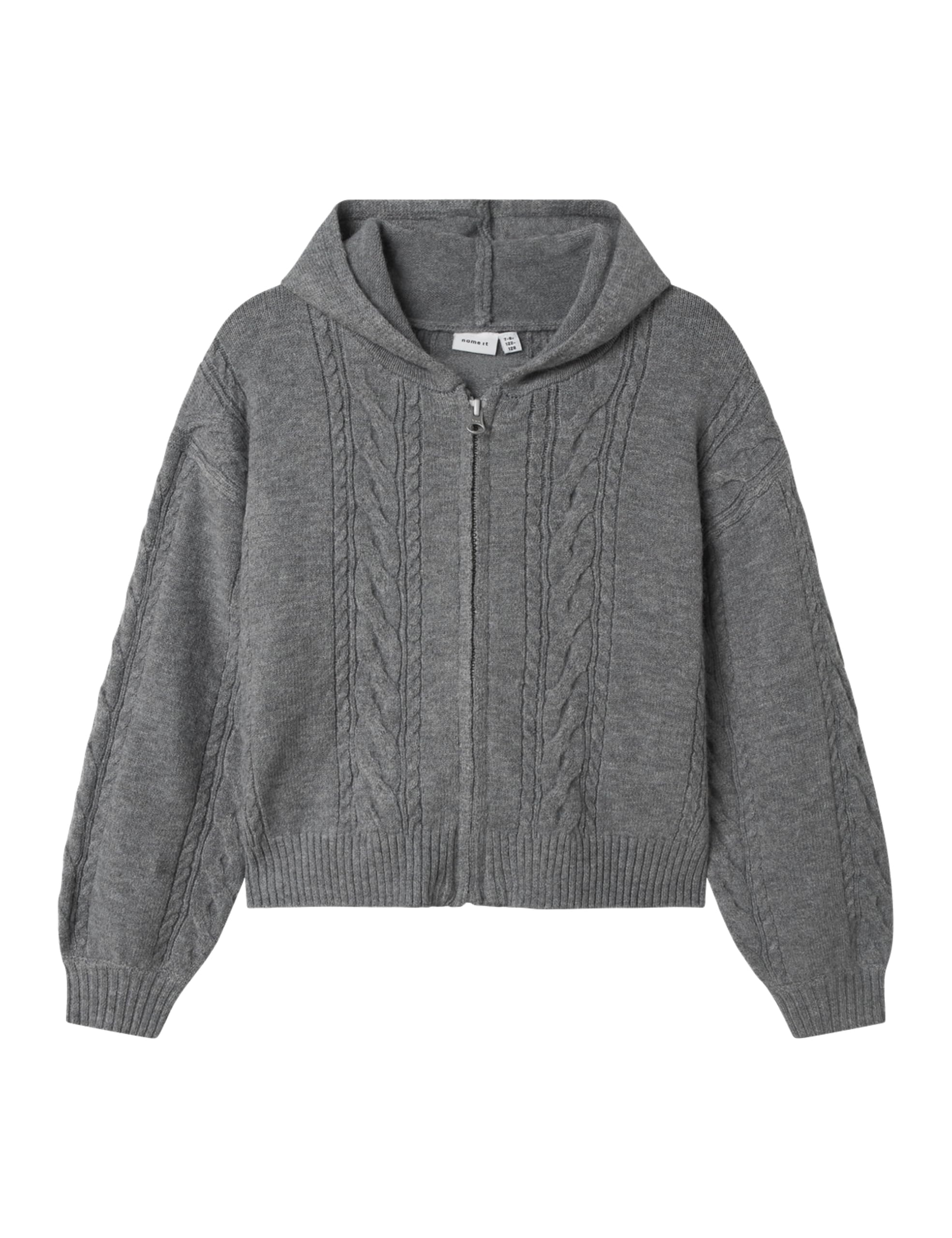 NAME IT Mädchen Nkfodyssea Sh Ls Knit Card Wh