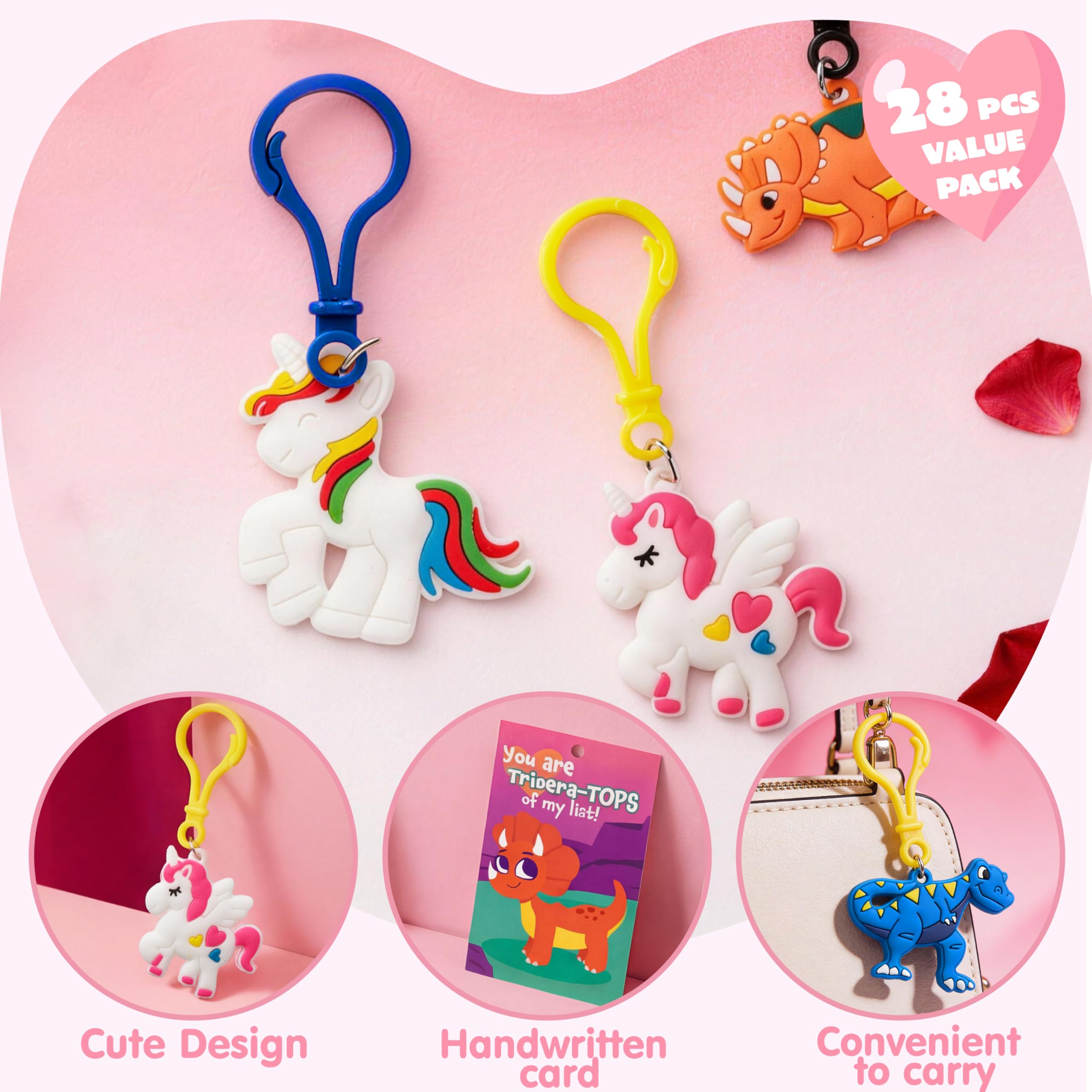 Amazon.com: JOYIN 28 Pcs Valentine's Day Gift Cards with Unicorn