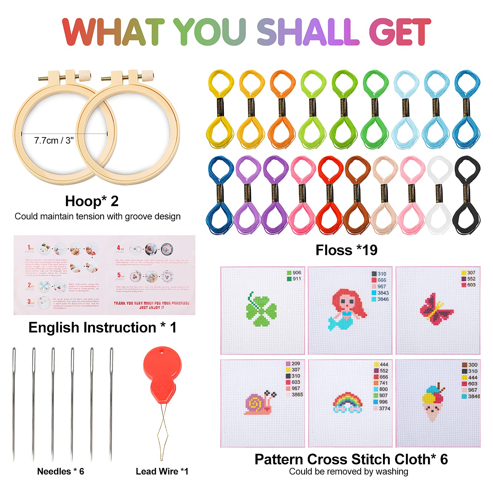 Ysimple Kit De Broderie Au Point De Croix Pour Débutant