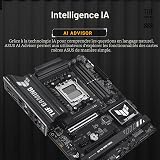 ASUS TUF Gaming B850-PLUS Scheda madre WiFi AMD AM5 B850 ATX, 14+2+1 stadi 80A, AI Ready, DDR5, PCIe 5.0, 3X M.2, Wi-Fi 7, 2.5Gb LAN, DisplayPort, HDMI, USB 10Gbps e 20Gbps Type-C, BIOS Flashback - 2