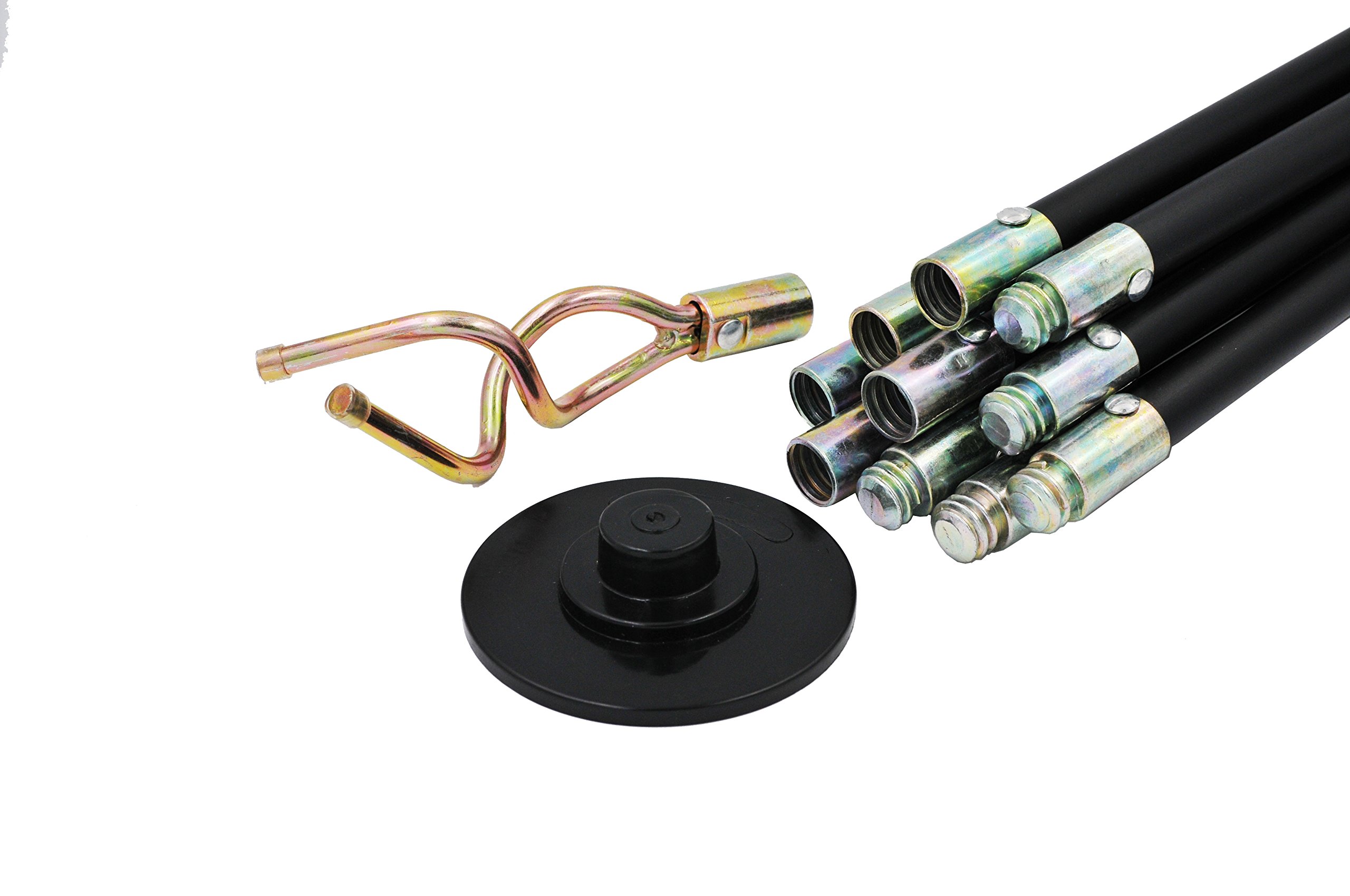 Tried Tested Drain Rod Set With Rubber Plunger Worm Screw