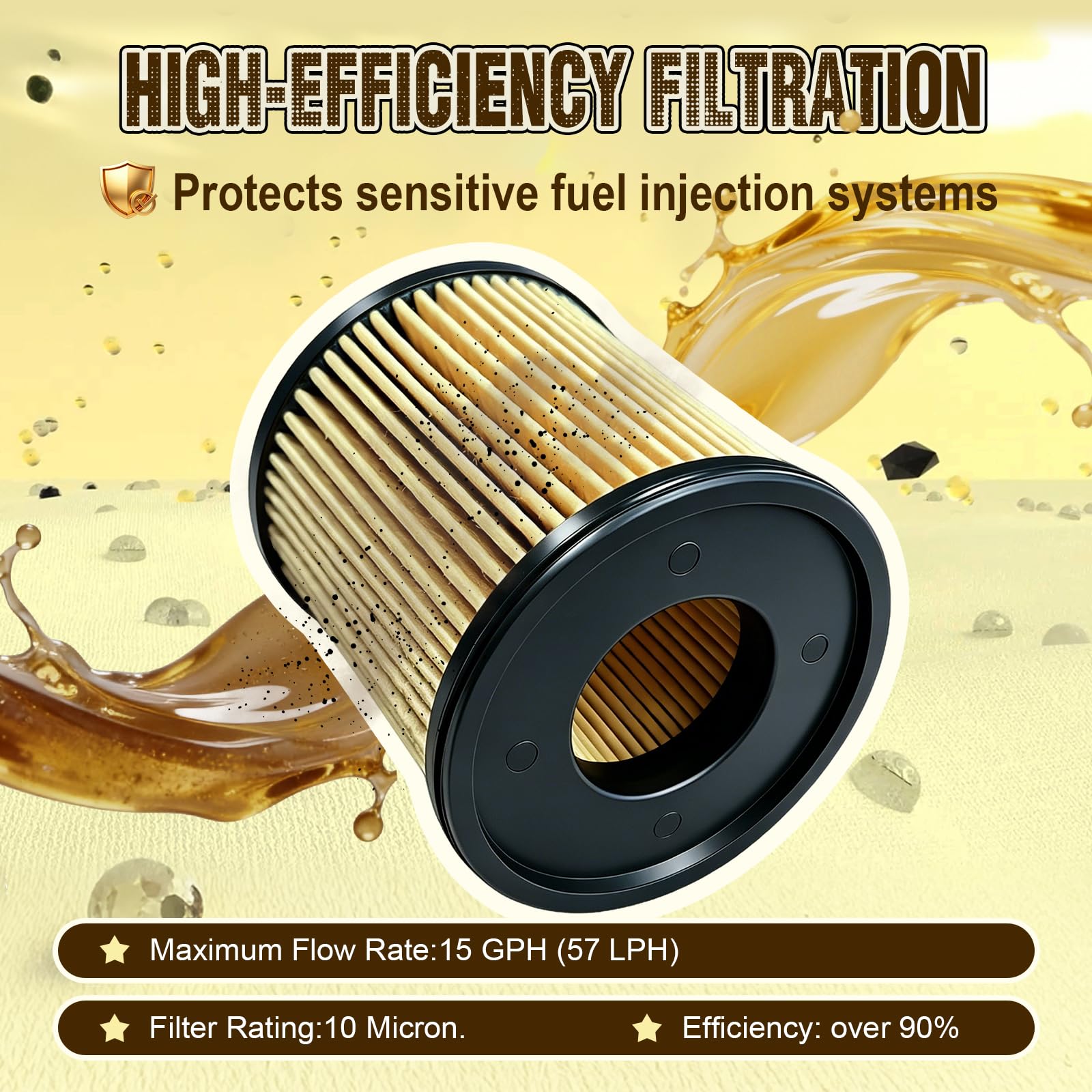 iFJF R12H (R12T Upgrade) Separador de agua combustible marino Combo completo – Sustituye a S3240 120AT NPT ZG1/4-19 filtro giratorio de repuesto automotriz incluye 2 accesorios y 2 enchufes