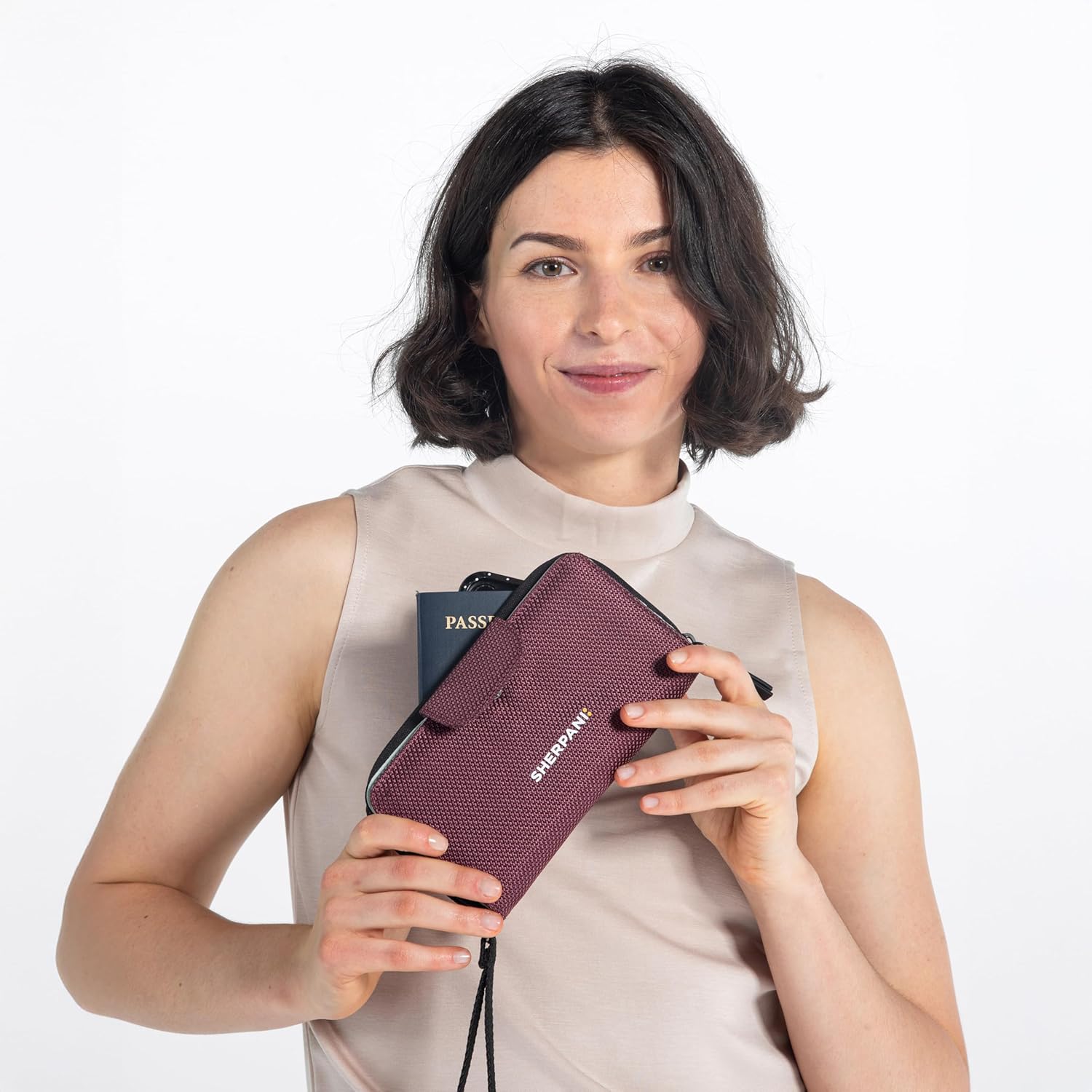 Sherpani Tulum AT, Nylon Large Zip Around Wallet, Wristlet, Purse with Card Holder Organizer for Men Women