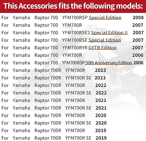 Miniatura 6 de Brazo oscilante EJE Pivote Perno y tuerca para Yamaha Raptor 700 700R YFM700 YFM700R 2006-2023 5LP-22141-00-00