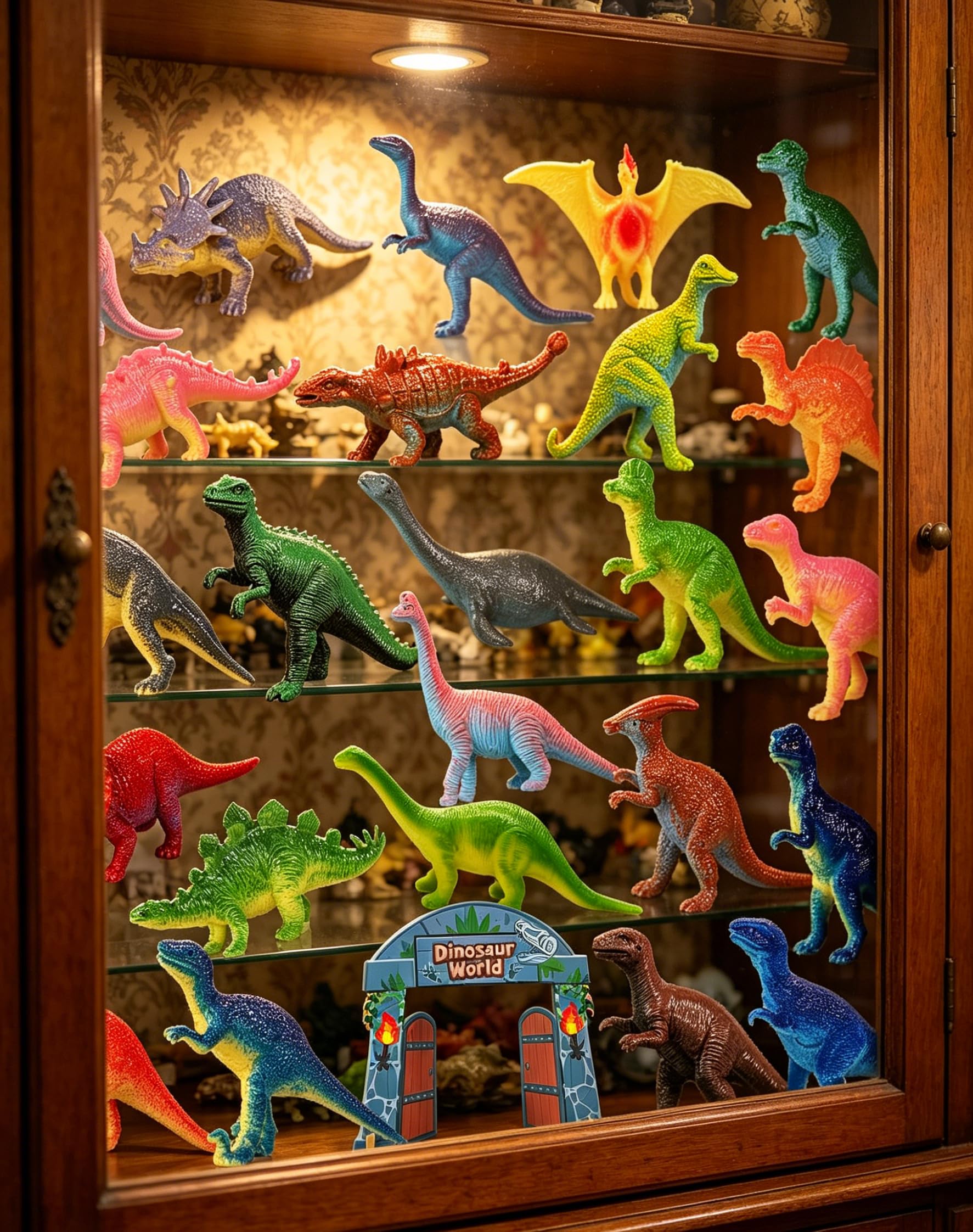 iZoeL Calendario Avvento Dinosauri Calendario Avvento 2026 Regalo Natale Dinosauro Modello, Regali di Natale per Dinosauri/Soprammobili Appassionati Collezionisti