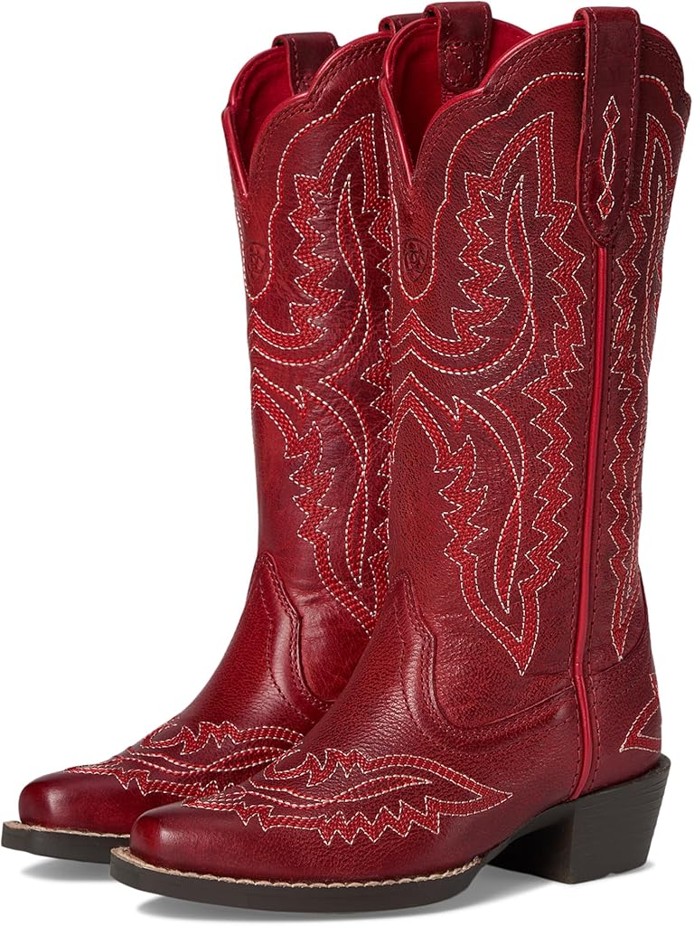 Red Ariat Casanova D Toe Western Boots (Toddler/Little Kid/Big Kid)