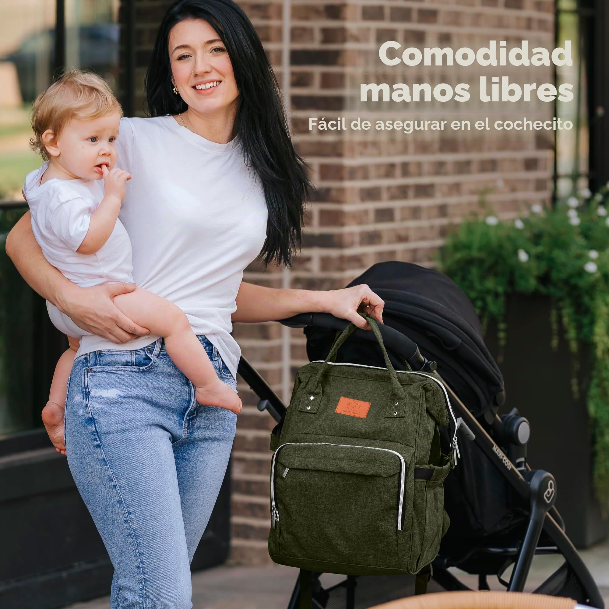 KeaBabies Mochila para pañales - bolsa de viaje para bebés impermeable y multifunción para mamá,papá, hombres y mujeres - Bolsas de maternidad grandes para pañales - Duradera y elegante