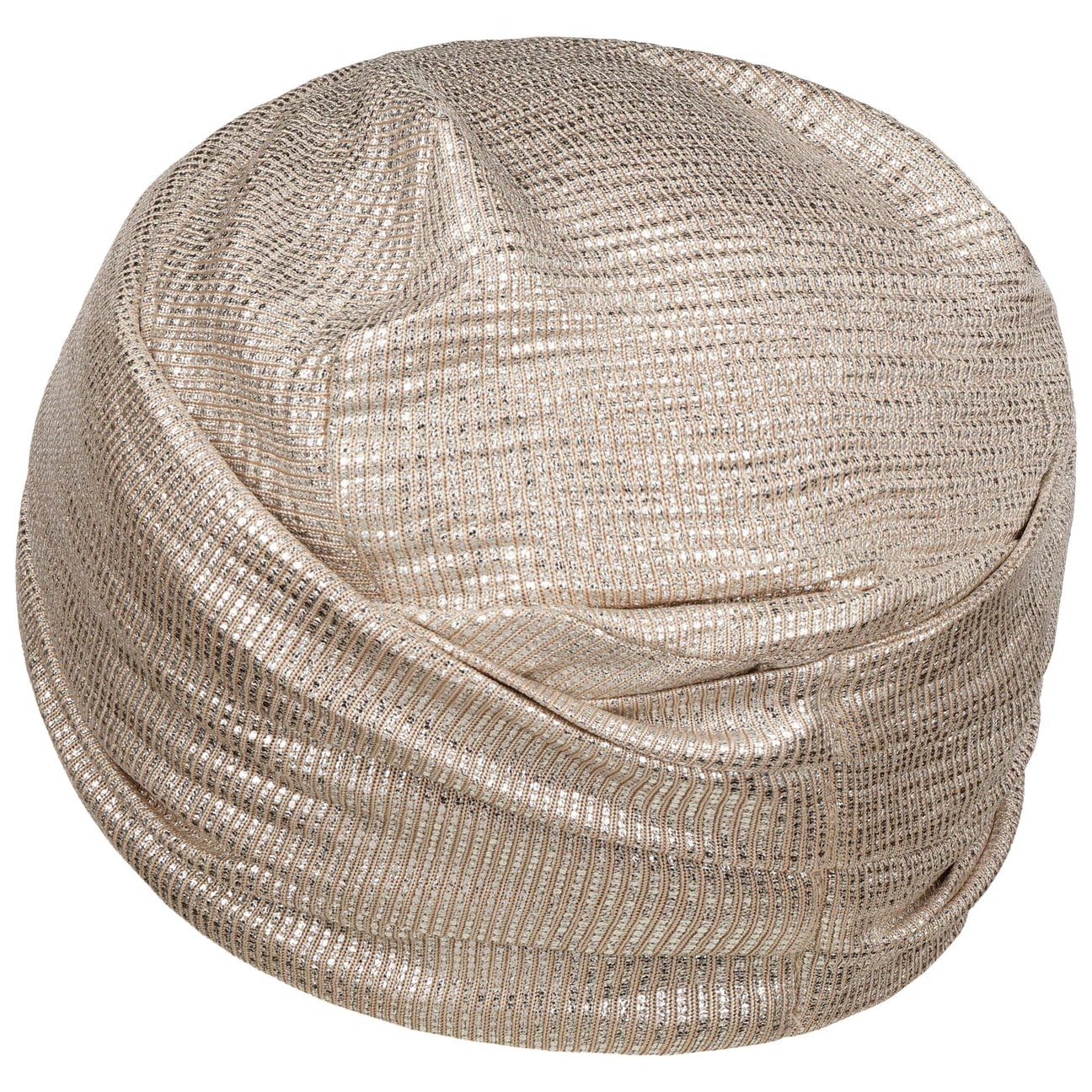 Christine Headwear Zoya Silver Glitter Turban Damenturban Stoffturban Damen - mit Futter Frühling-Sommer Frühjahr Sommer