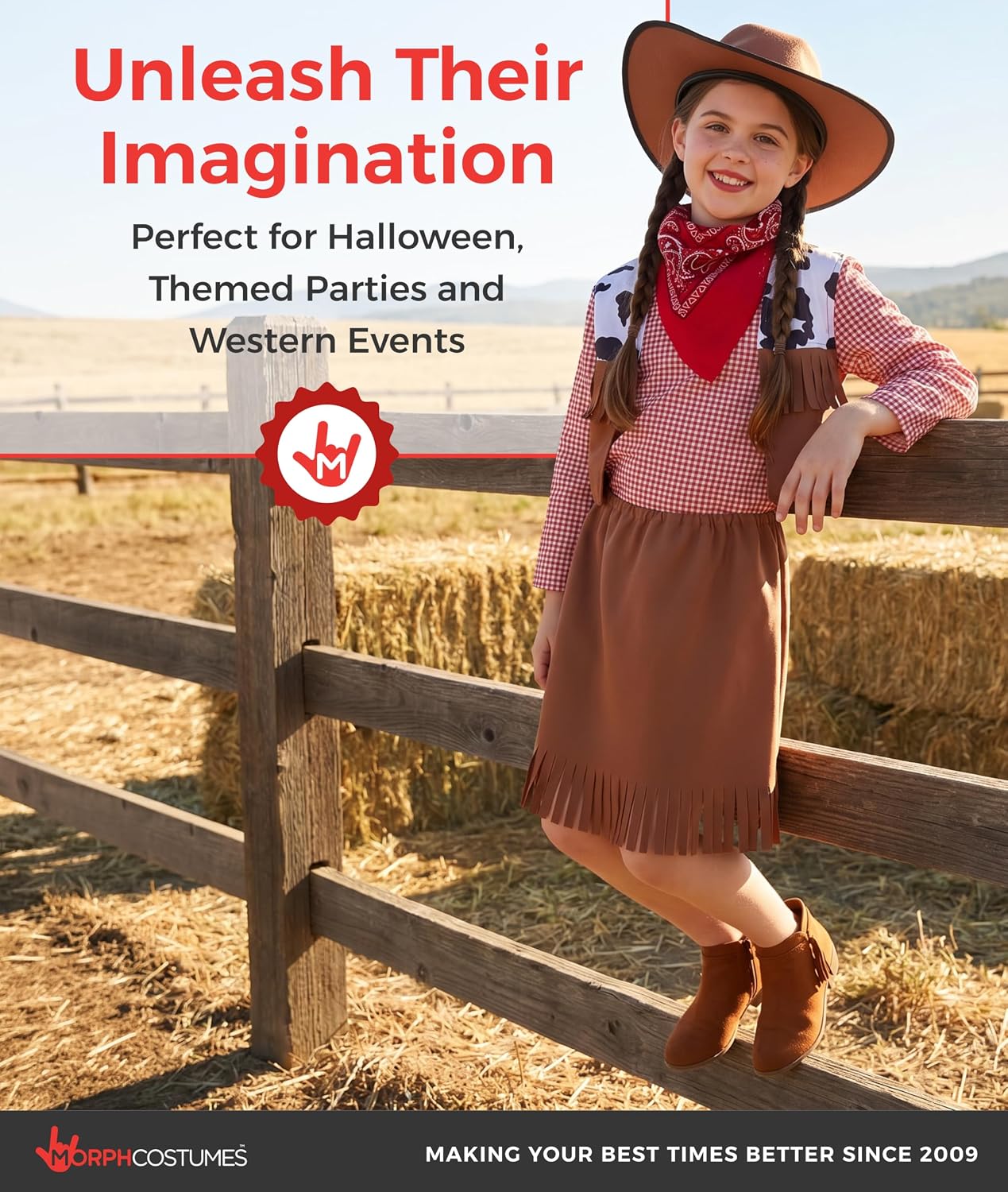 fun shack Cowgirl Costumes for Kids, Little Girls Cowboy Costume, Cowgirl Girls Costume, Western Costumes for Girl