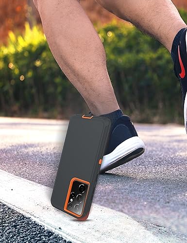 Miniatura 6 de MXX Funda compatible con Galaxy S21 Ultra 3 capas súper resistente protección contra golpes a prueba de polvo diseñada para Samsung Galaxy S21 Ultra