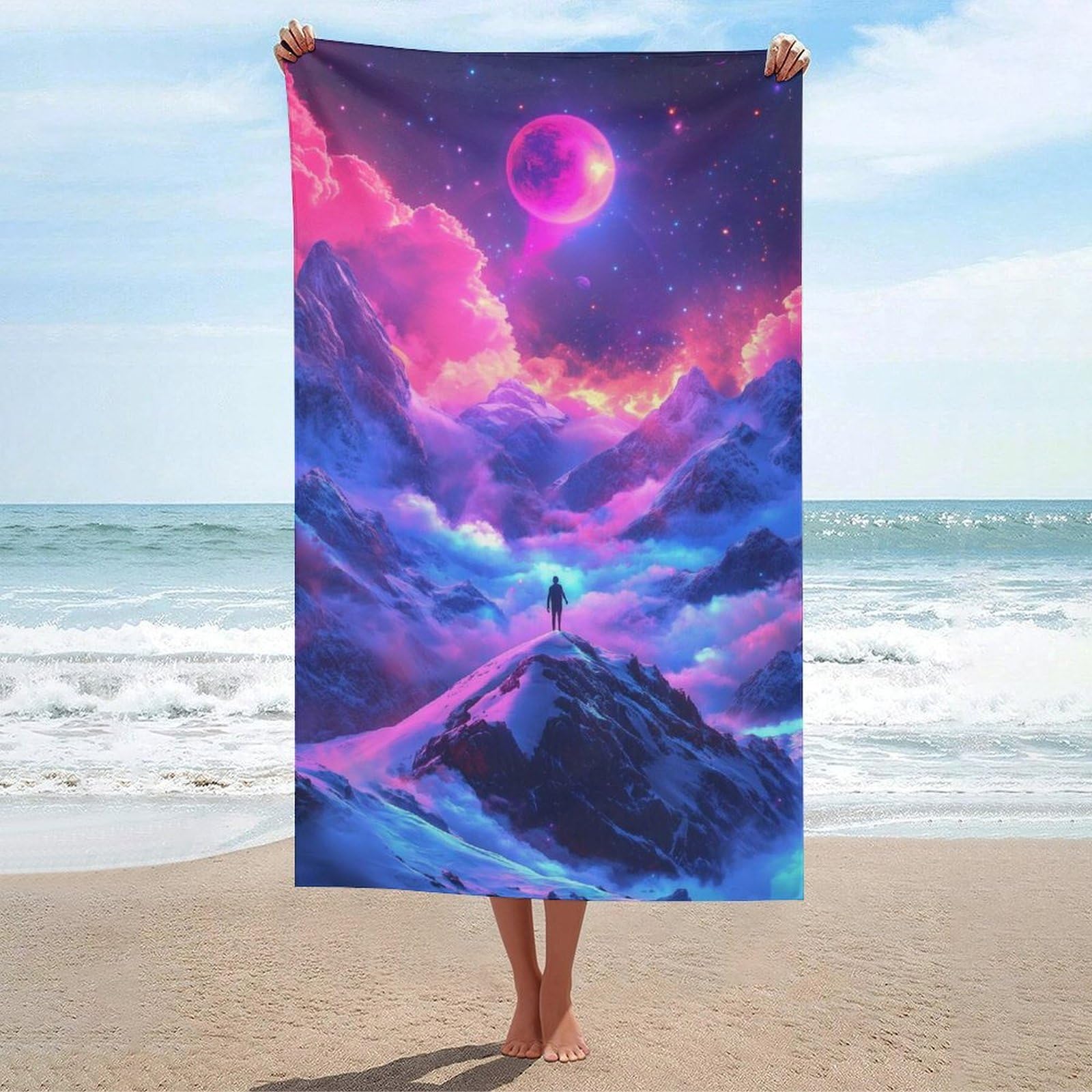 Magical Night serviettes de plage très grandes anti irritation pour la douche