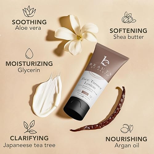 Miniatura 6 de Fabricado en Estados Unidos con ingredientes naturales y orgánicos - Loción autobronceadora facial, autobronceador no tóxico para la cara, loción