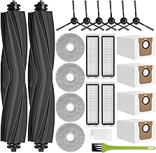 Spare Parts Accessories for Dreame L20 Ultra / L20 Ultra Complete Robot Vacuum Cleaner Replacement Set, 4 Dust Bags, 2 Main Brush, 6 Side Brushes, 4 Filters, 4 Wipes