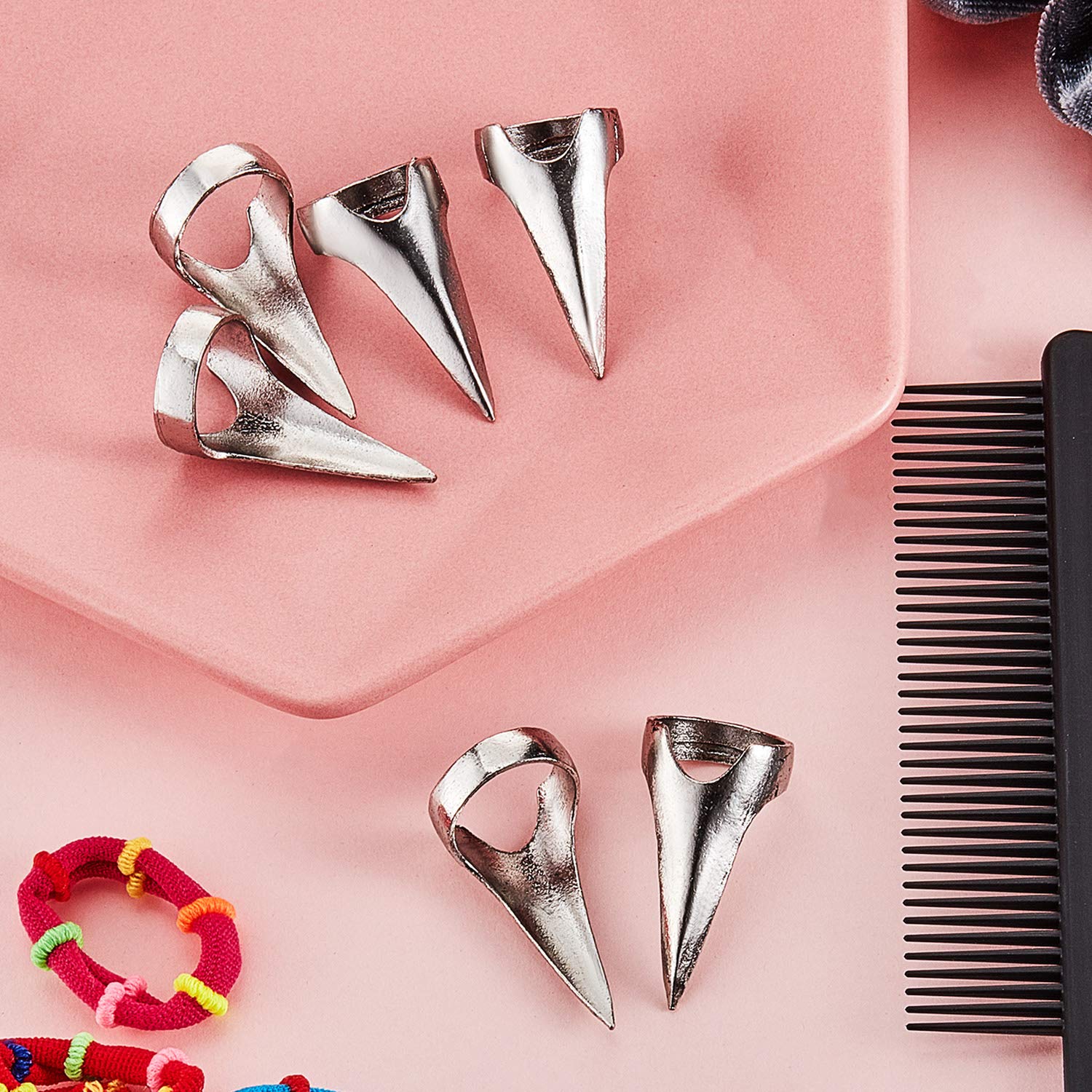 20 Pieces Hair Parting Tool Finger Pinky Parting Tool for Braids