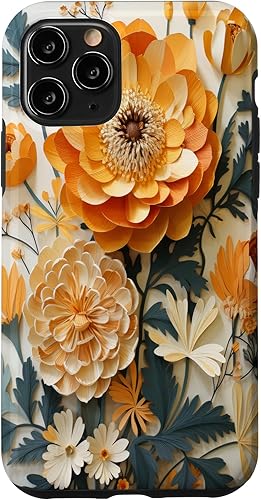 iPhone 11 Pro Beautiful Marigold Flower Themed For Dad Christmas Case