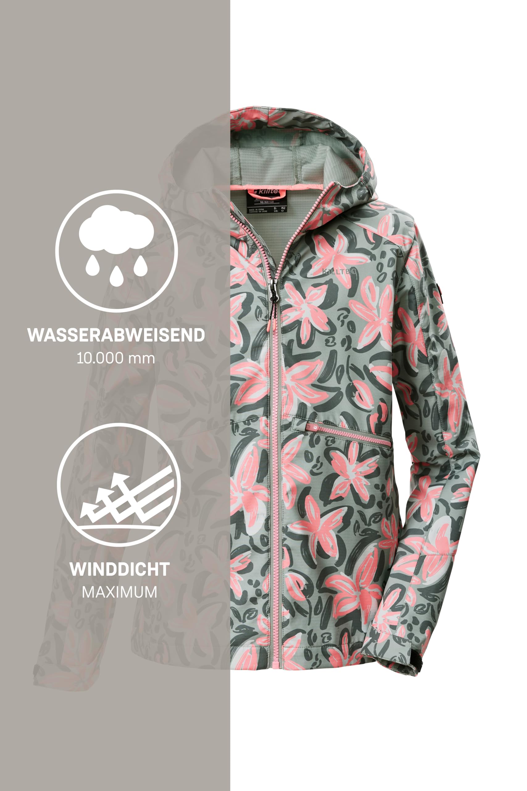 Killtec Mädchen Softshelljacke Outdoorjacke mit Kapuze