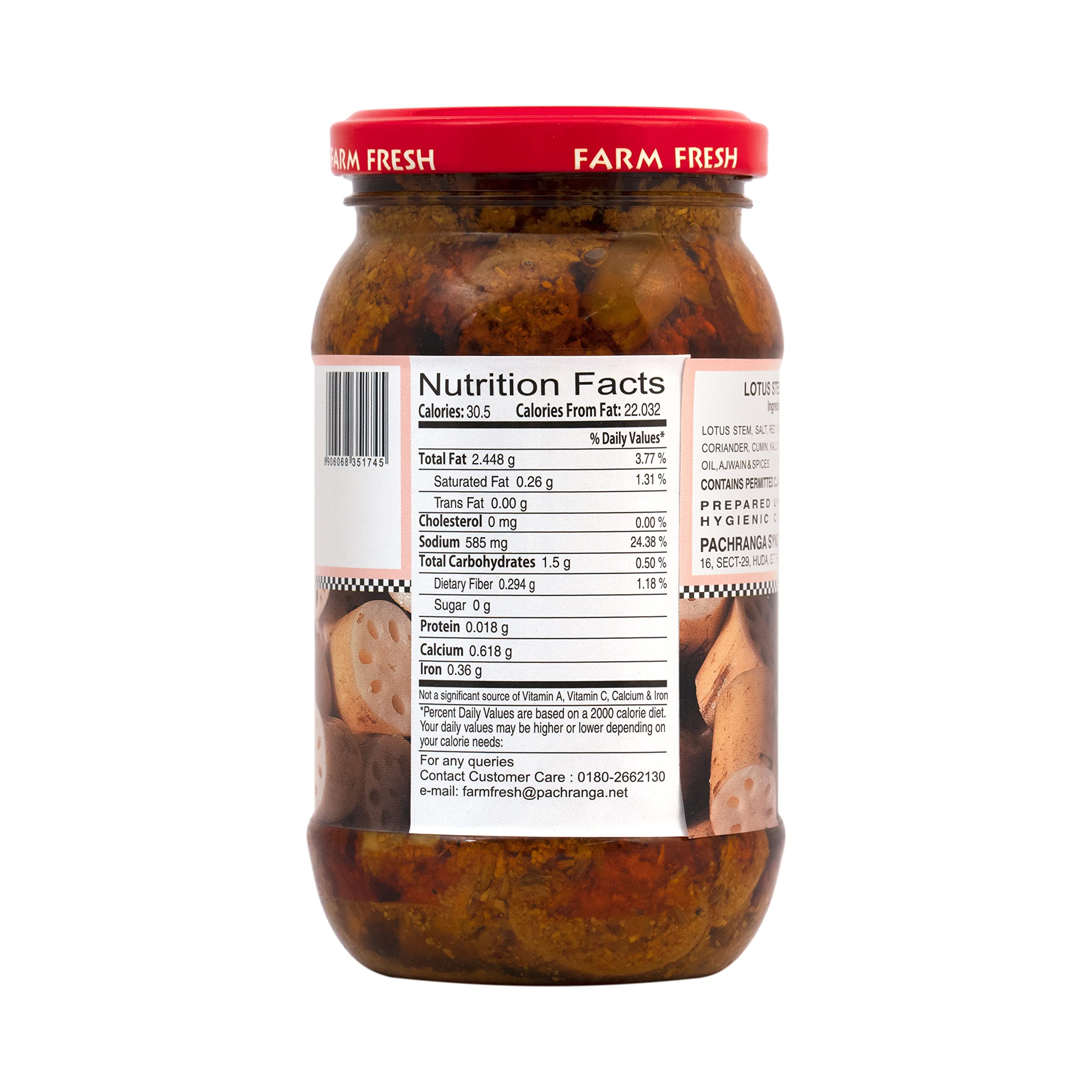 Pachranga's Farm Fresh Lotus Stem Pickle-400gm