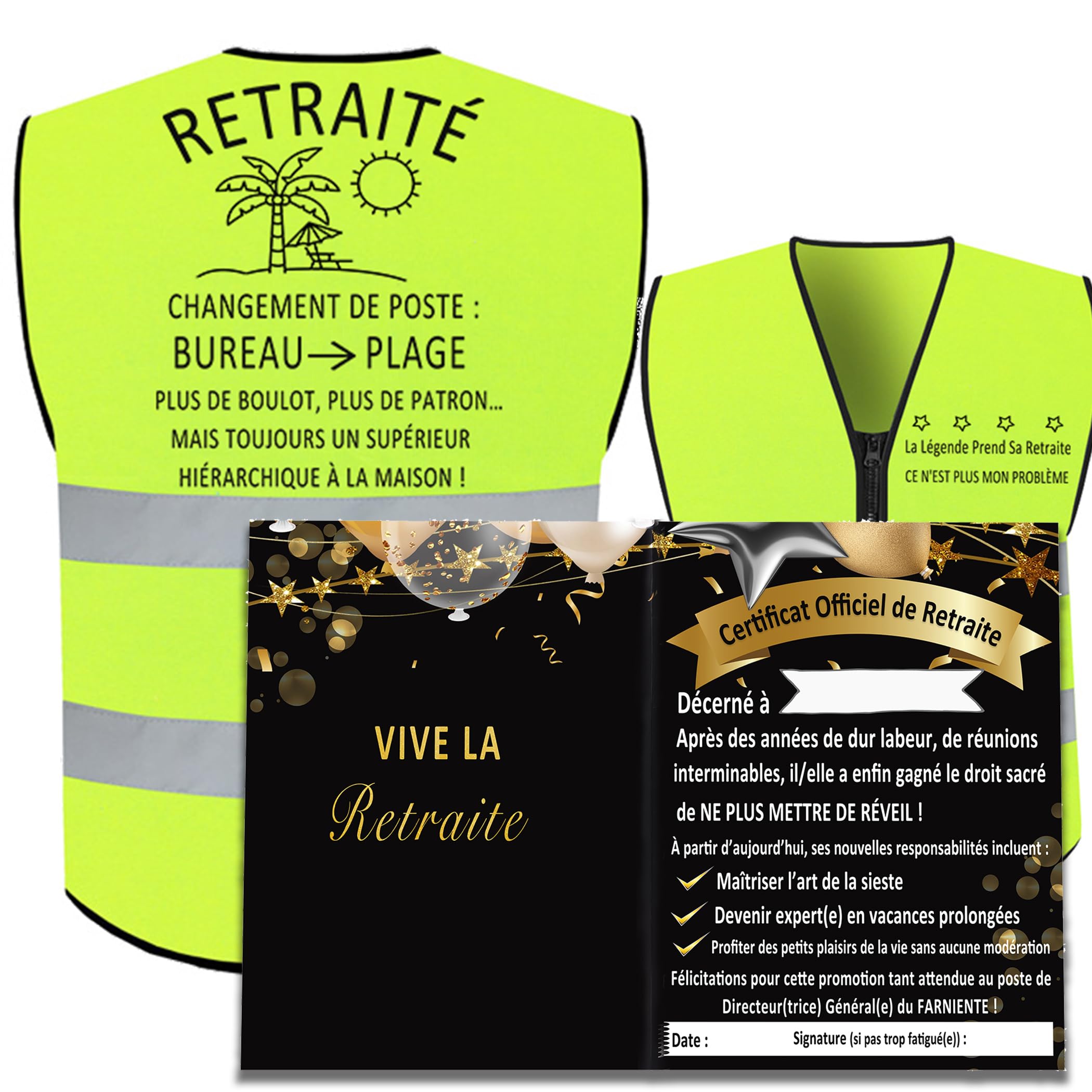 MKISHINE Cadeau Retraite Collègue – Carnet Souvenir Carte