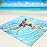 WIWIGO Beach Blanket Waterproof Sandproof Beach Mat 79 X 83/10\'x9\'for 2-8 Adults Quick Drying Outdoor Picnic Mat Beach Accessories for Travel, Camping, Hiking