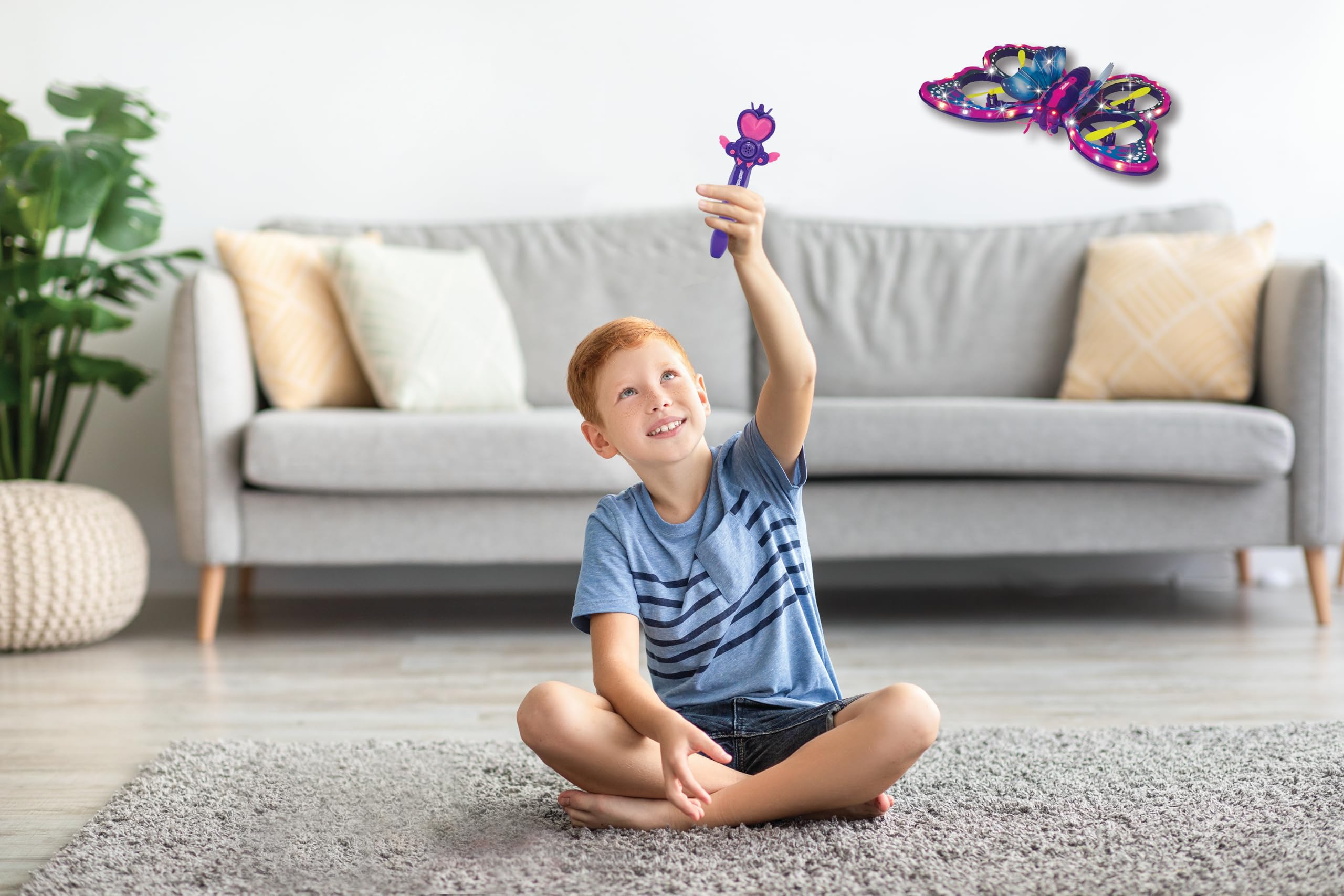 BUTTERFLY - Butterfly レトリーバ Sterling Silver Butterfly Wings Bypass Ring, Adjustable