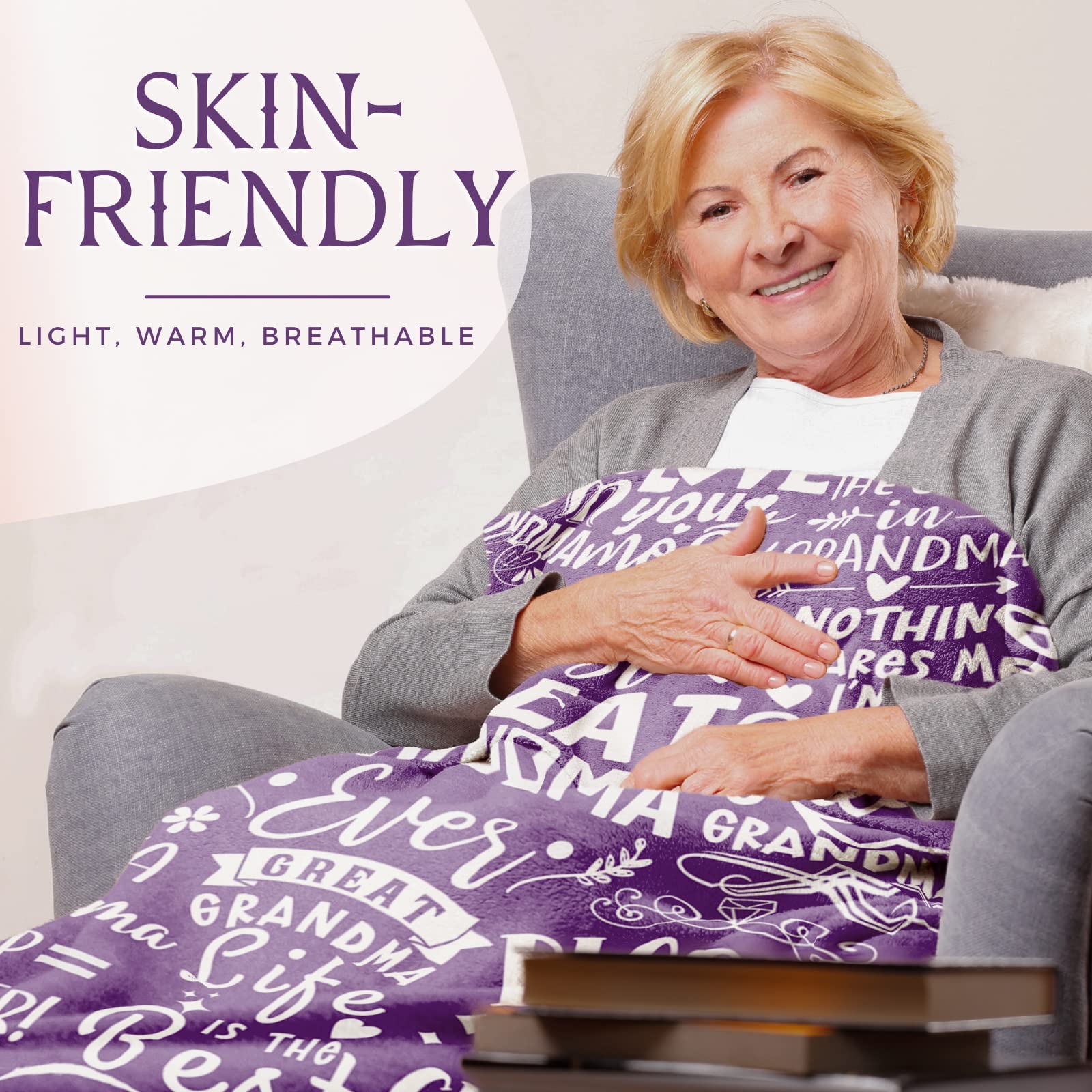 InnoBeta Gigi Überwurfdecke - Flanell-Decke 127 X 165 Cm, Perfektes Geschenk Für Oma!