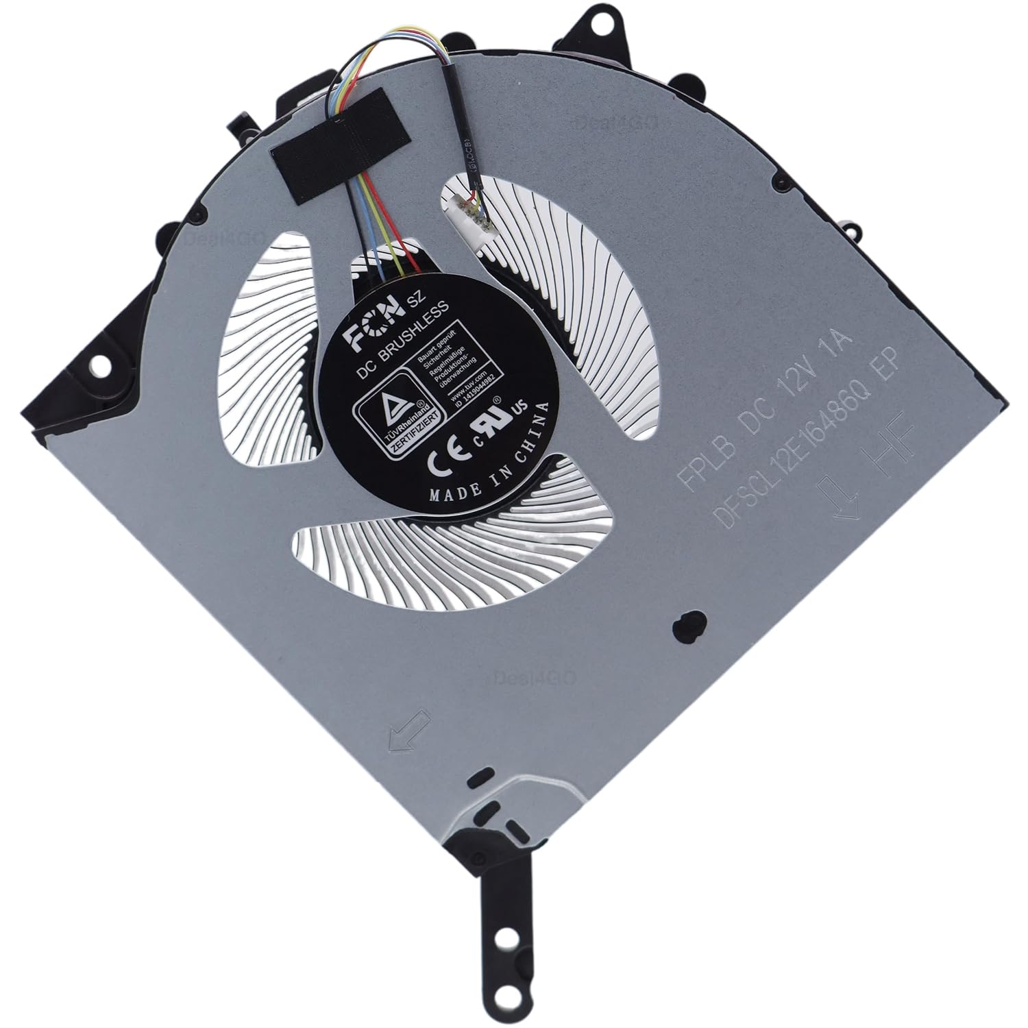 Deal4GO 12V CPU & Graphics GPU Cooling Fan 5H40S20520 replacement for Lenovo Legion Pro 5 16ARH7H 15IAH7H 16IAH7 R9000P Y9000P Gen 7 2022, Black