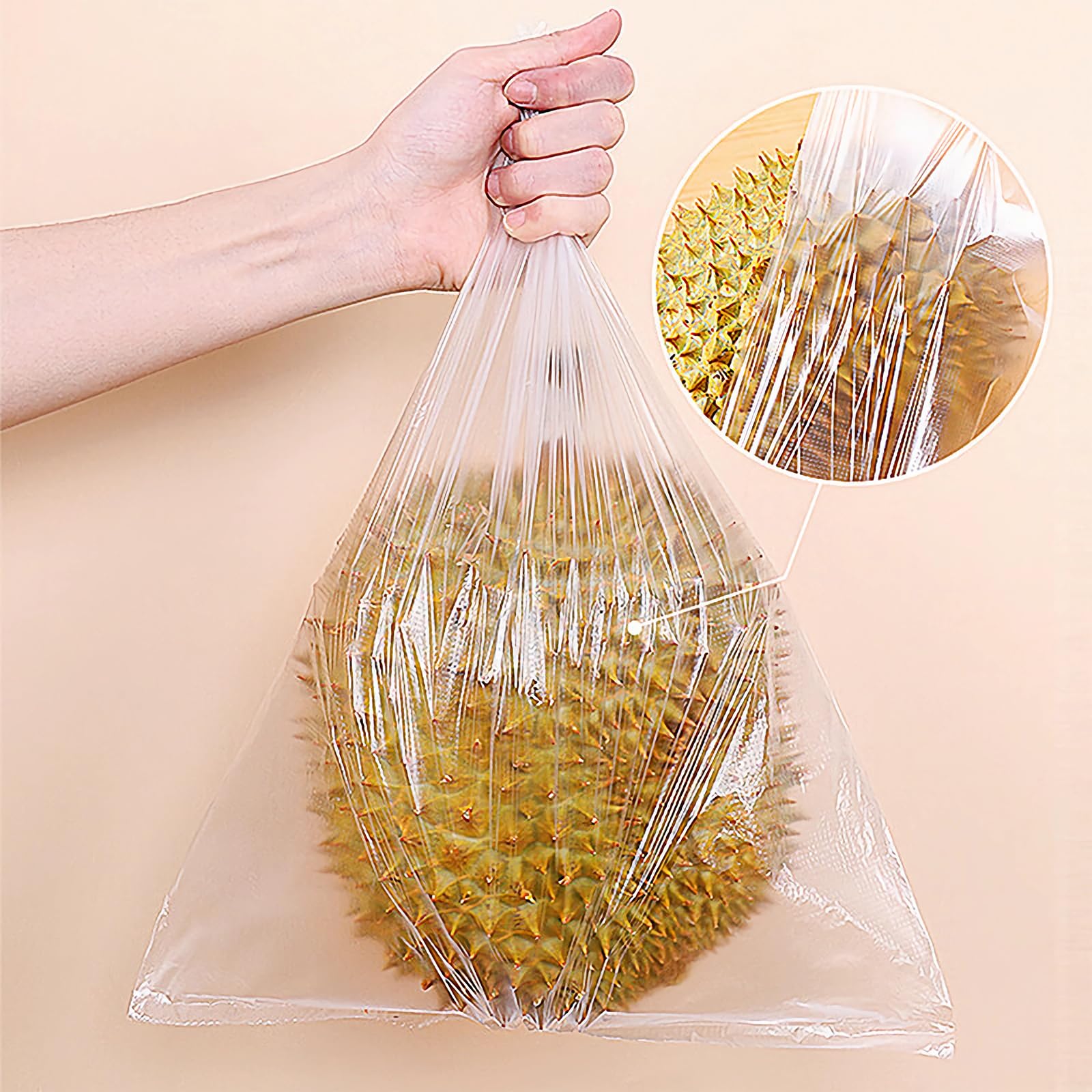 CLASSY Bolsas grandes de plástico para almacenamiento de alimentos de 35,5 x 50,8 cm, 350 bolsas/rollo, bolsas de plástico para verduras, frutas, pan - (4 rollos, total 1400 bolsas)