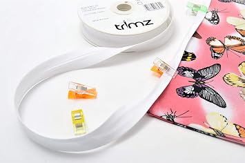 Trimz Bias Tape, 20/8/8 x 20m, White
