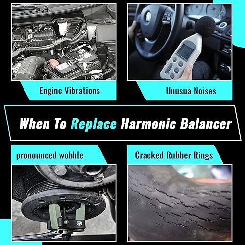 Miniatura 7 de Polea del cigüeñal del equilibrador armónico del motor 594-139 compatible con Toyota Camry 1992-2001 Solara 1999-2001 RAV4 1996-2000 Celica