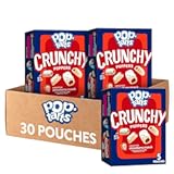 Crunchy Poppers Crunchy Filled Snack Pieces, Kids Snacks, On-the-Go Snacks, Frosted Strawberry Crunch (6 Boxes, 30 Pouches)