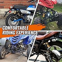 Vista 7 de GZYF Par de amortiguadores de aire traseros ajustables de 11" 280mm, de ojo a ojo, 50-110cc para Yamaha, para HONDA, para Suzuku, para Kawasaki Go