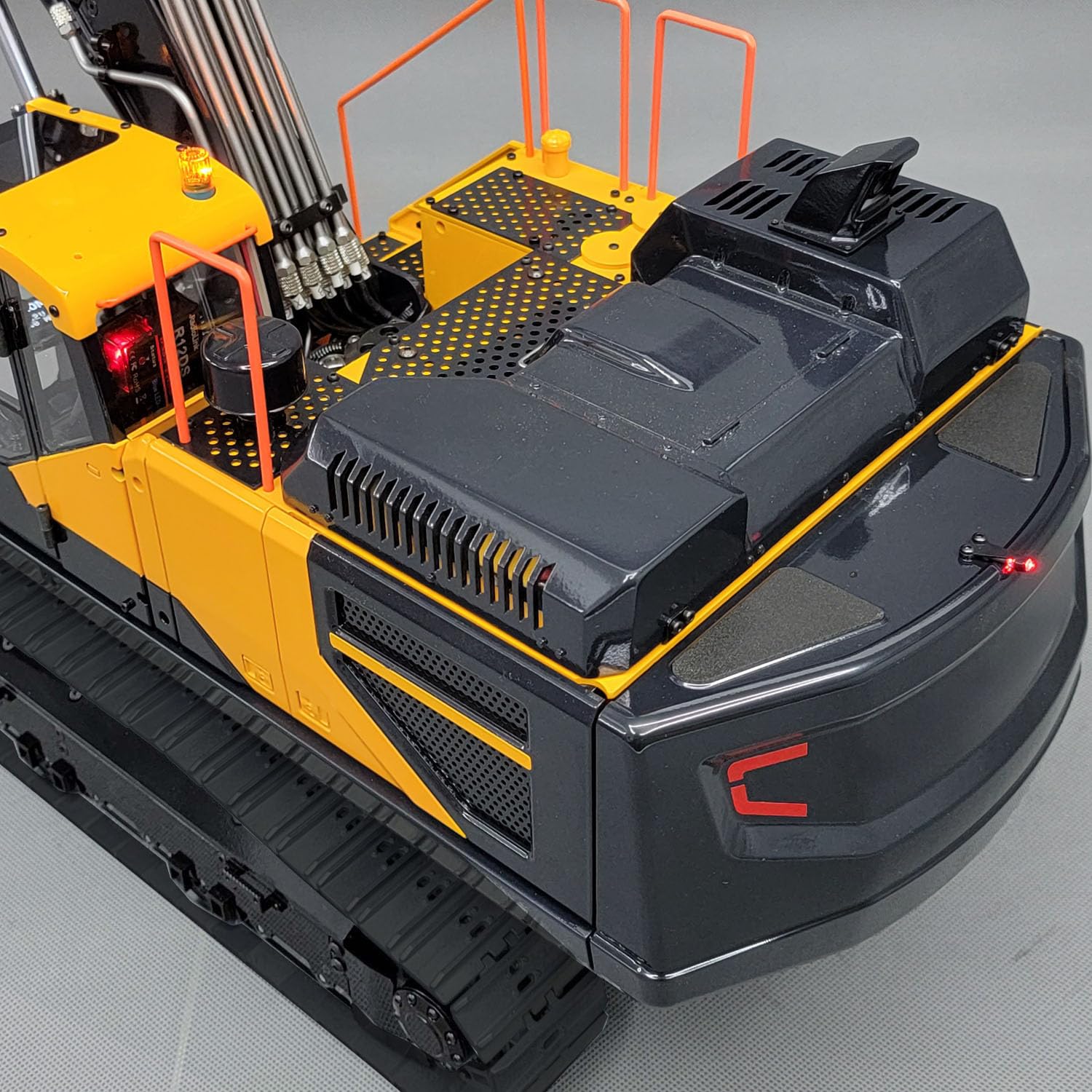 Metal 1/14 hidráulico portador RC excavadora EC380 radio controlada por radio BAU