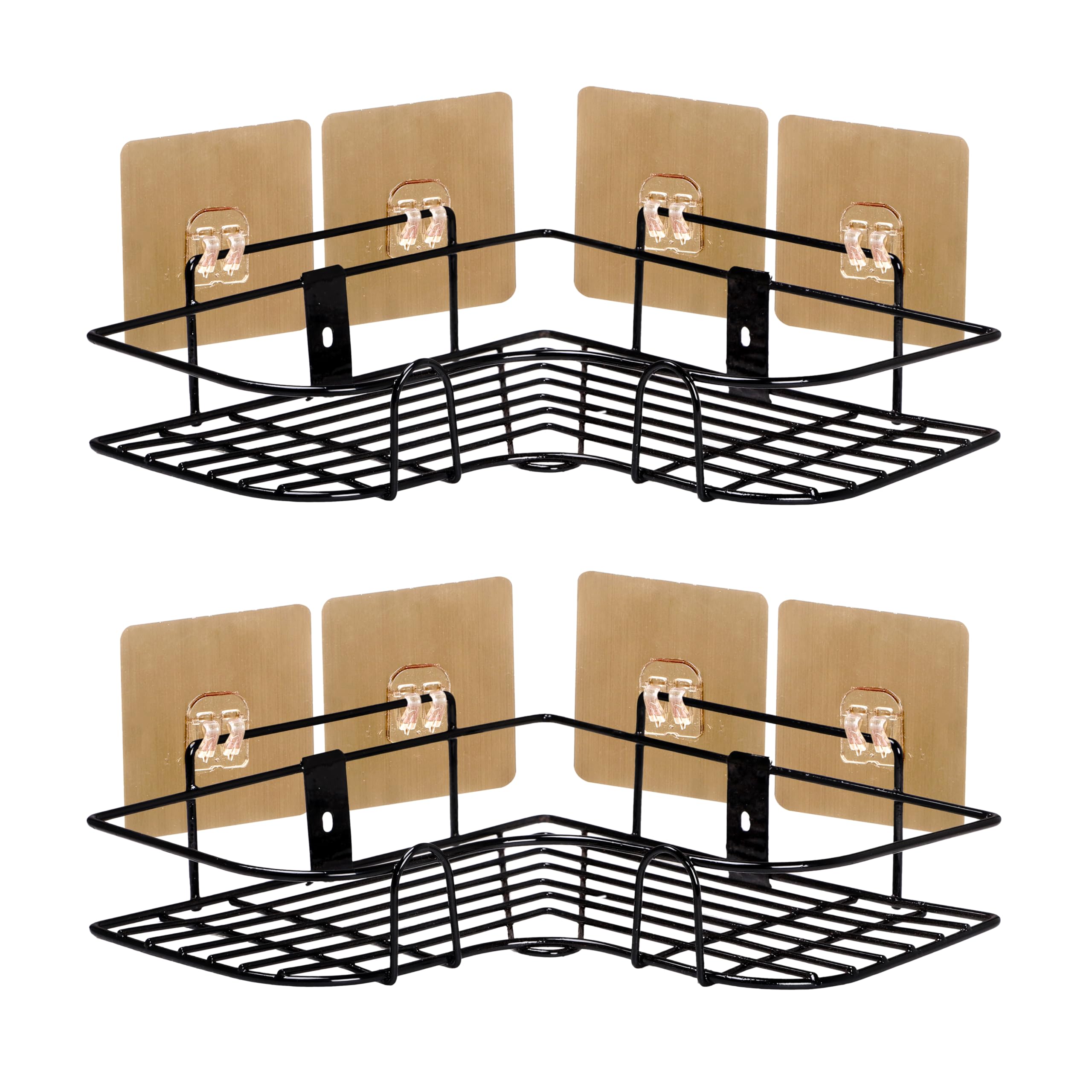 Xentrum [ Pack of 2 Multi-Purpose Corner Shelf for Bathroom and Kitchen | Self-Adhesive Bathroom Shelf | Space-Saving Corner Shelf for Kitchen | Washroom Organizer and Bathroom Shelf for Wall (B0DF3476QJ) Amazon Price History, Amazon Price Tracker