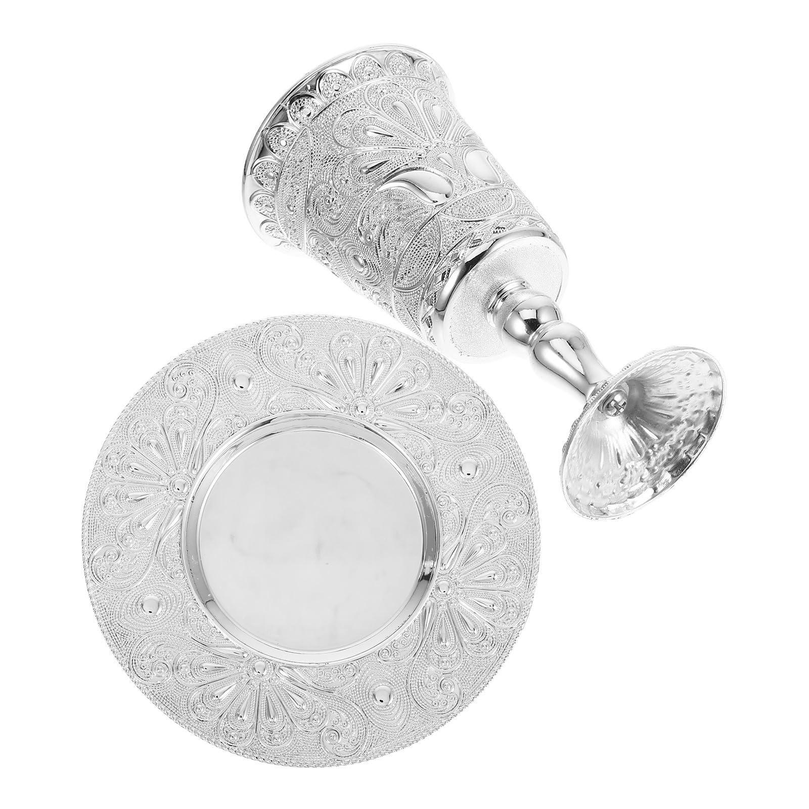 Coupe de bénédiction juive en argent pour célébrer shabbat en famille