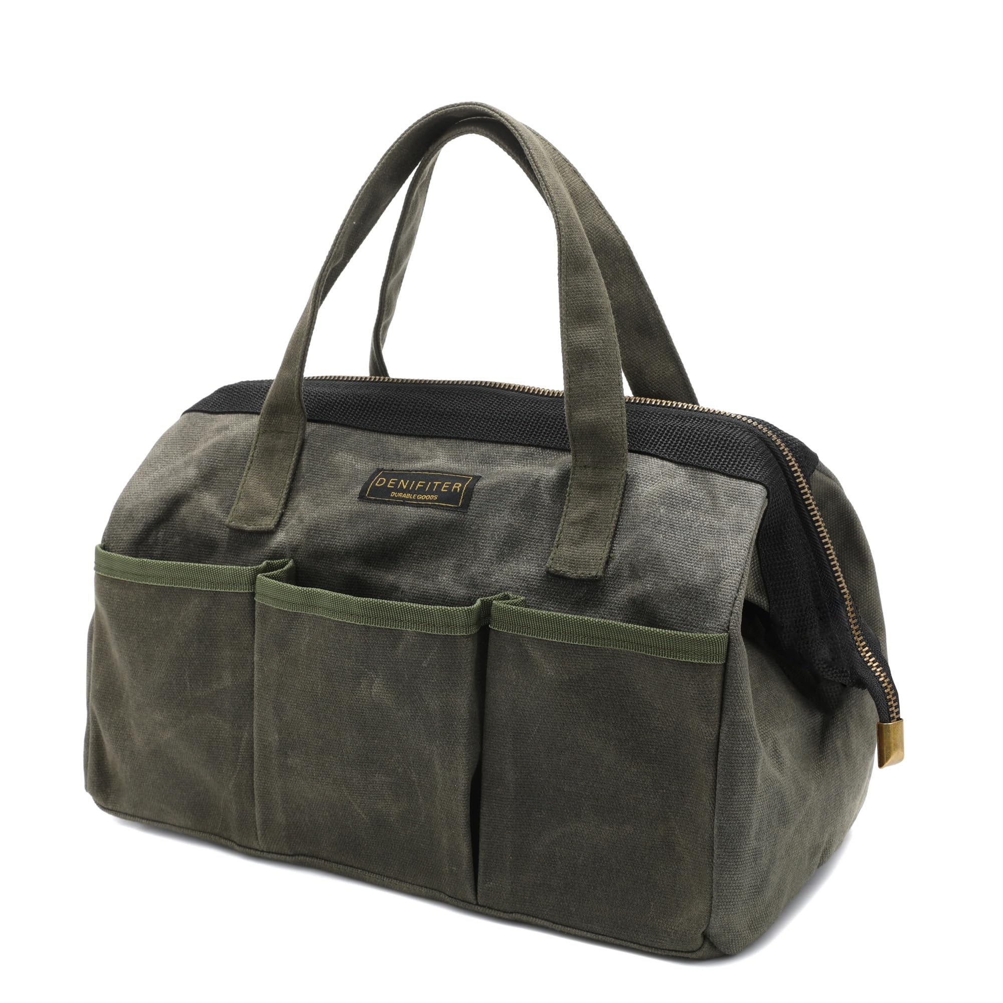 13-inch Tool Bag Heavy Duty Wide Mouth Water-Resistant Tool Bag Tool Tote with Handle for Tools Wrenches Screwdrivers