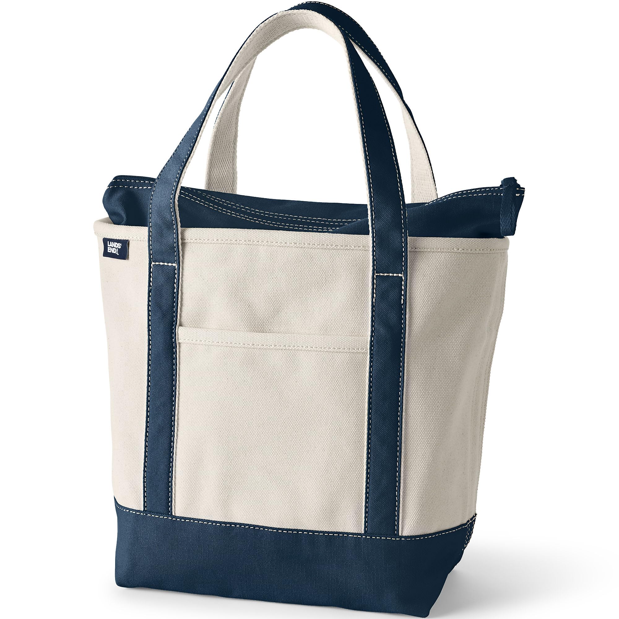 Lands' End Borsa tote in tela con zip