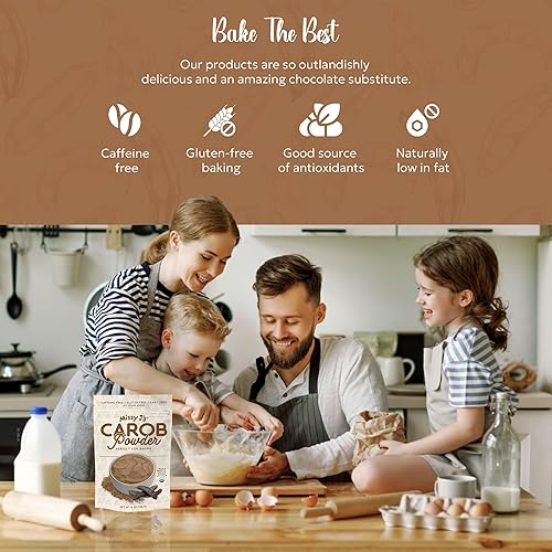 Miniatura 5 de Missy J's Paquete de muestras de chips de algarroba de 3 sabores, vegano, sin gluten y cafeína, sustituto saludable para chocolate, perfecto para