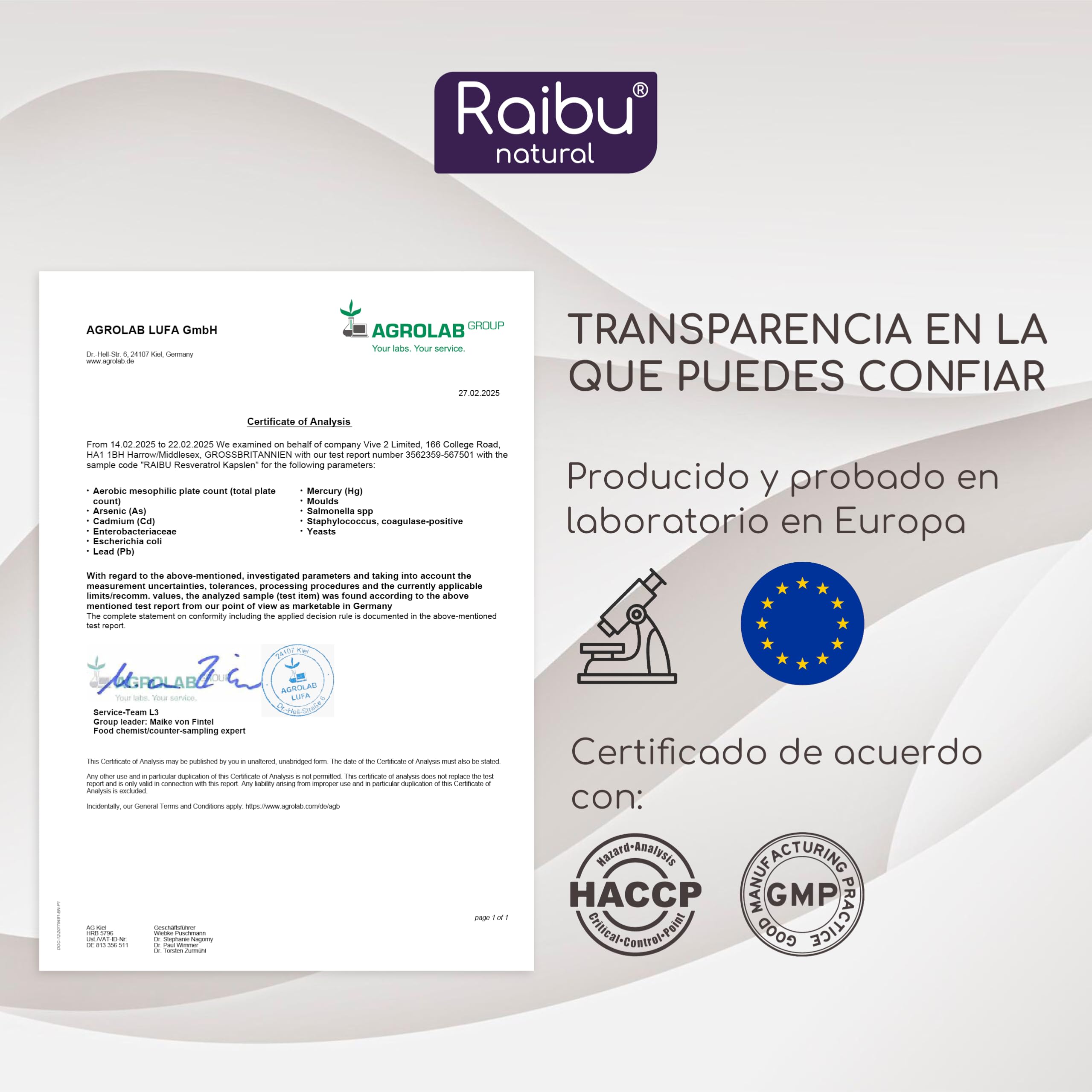 Resveratrol Alto en Dosis - 525 mg de Trans Resveratrol por Cápsula (de un 98% de Fallopia Japonica) - Máxima Absorción con Piperina - Vegano, Sin Aditivos - Antioxidante & Antiedad, 60 Cápsulas