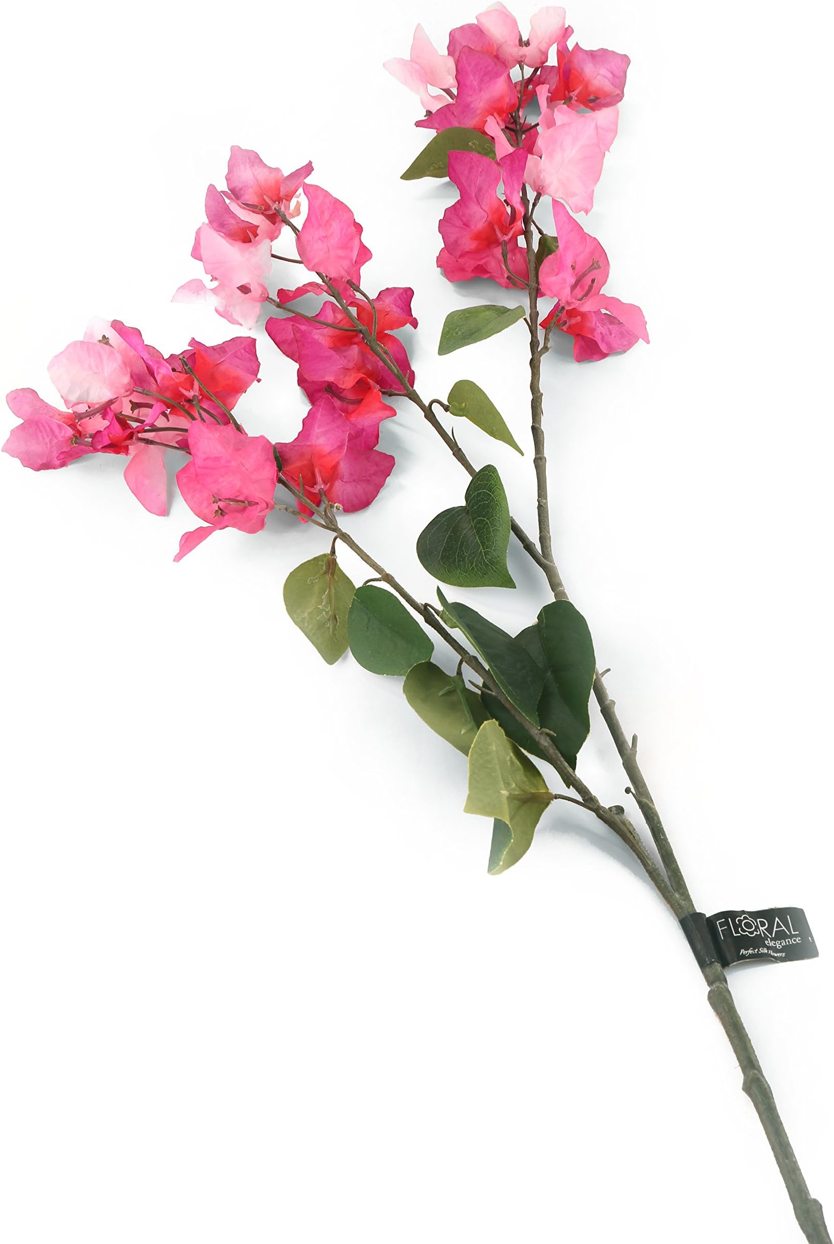 Floral Elegance Artificial 107cm Single Stem Fuchsia Bougainvillea Flower