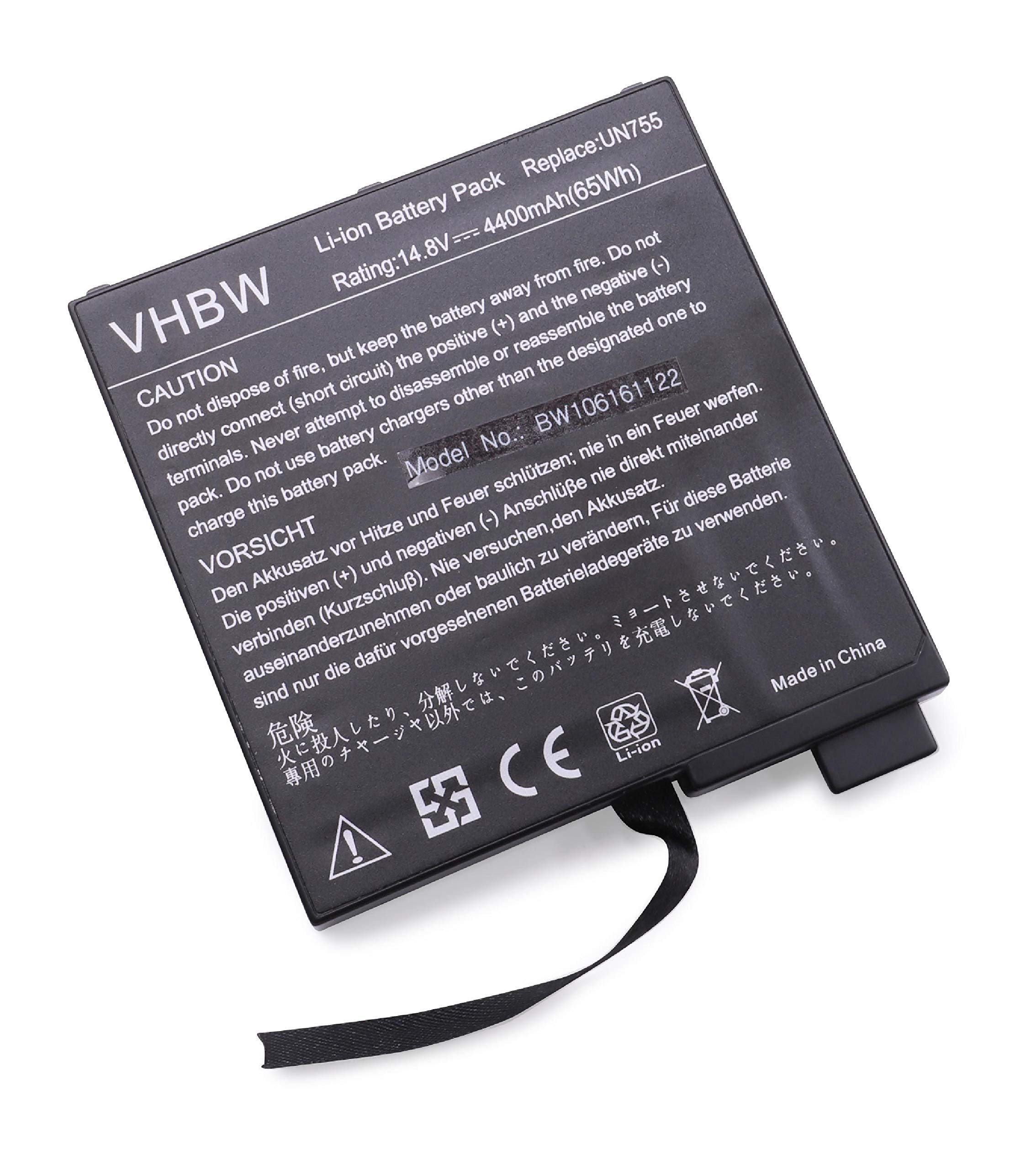 vhbw Li-Ion battery 4400mAh (14.8V) black for LAPTOP/NOTEBOOK FUJITSU-SIEMENS Amilo D-7850, D-8830, L-6820, L-6825 as 23-UD4000-3A.