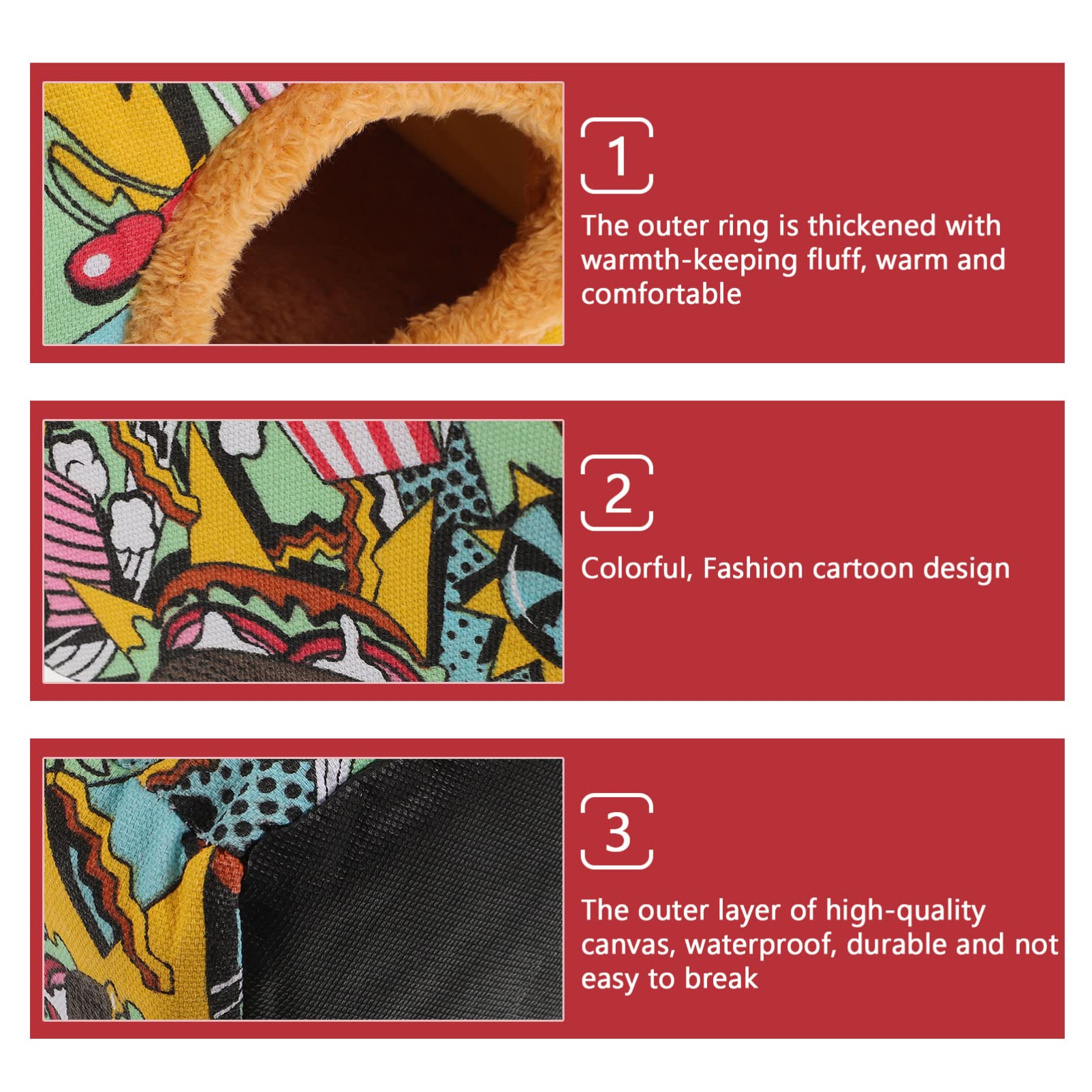 Mipcase 2piezas para Hámster Cama De Invierno Acogedora para Bolsa De y Ligera Seguro y para Roedores