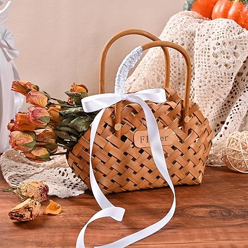 Miniatura 119 de Cinta de satén rosa polvoriento de doble cara de 1/4 pulgadas x 50 yardas, cintas de poliéster polvorientas para envolver regalos, cinta de tela