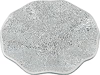 Vista 2 de MDLUU Bandeja de centro de mesa de mosaico, plato de vidrio decorativo de 11.6 pulgadas, cuenco de vidrio para decoración del hogar para mesa